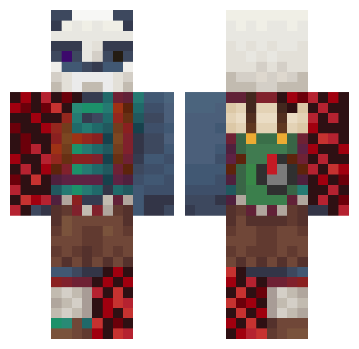 VastLyte Minecraft skin, front and back view