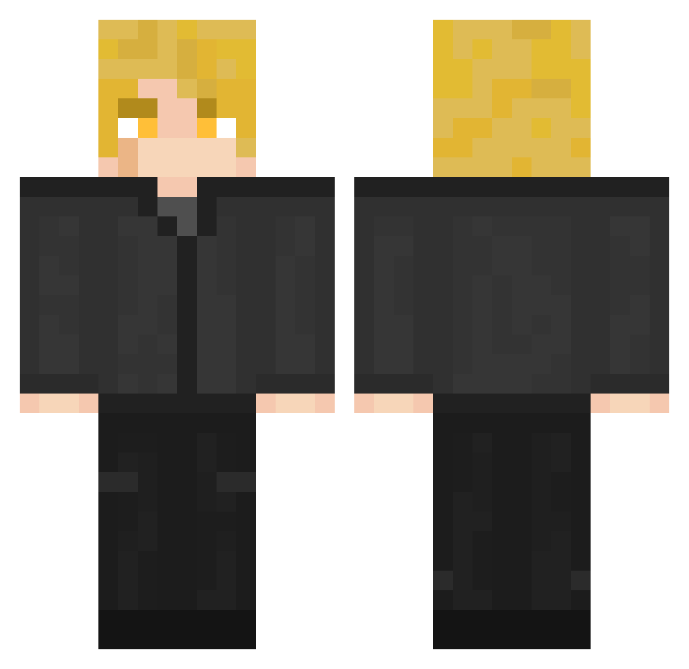 SirCapalot1771 Minecraft skin, front and back view