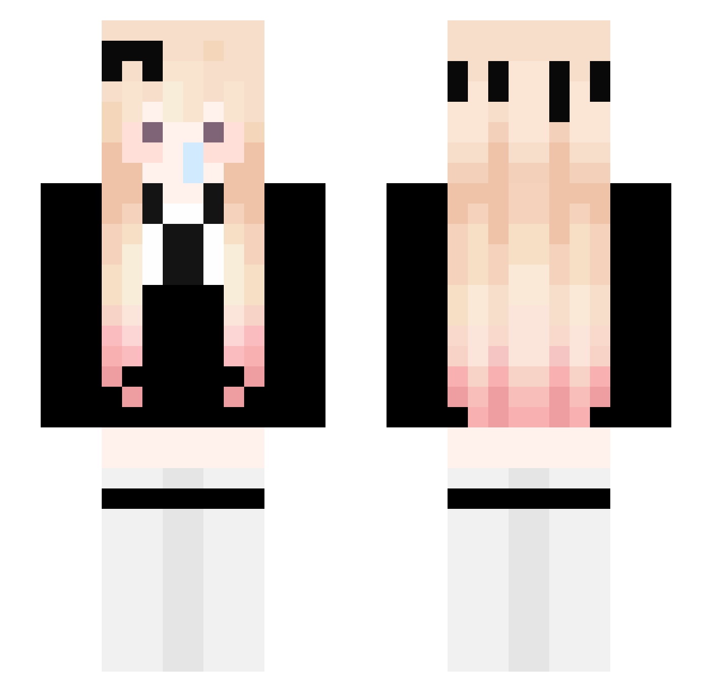 shu_bb Minecraft skin, front and back view