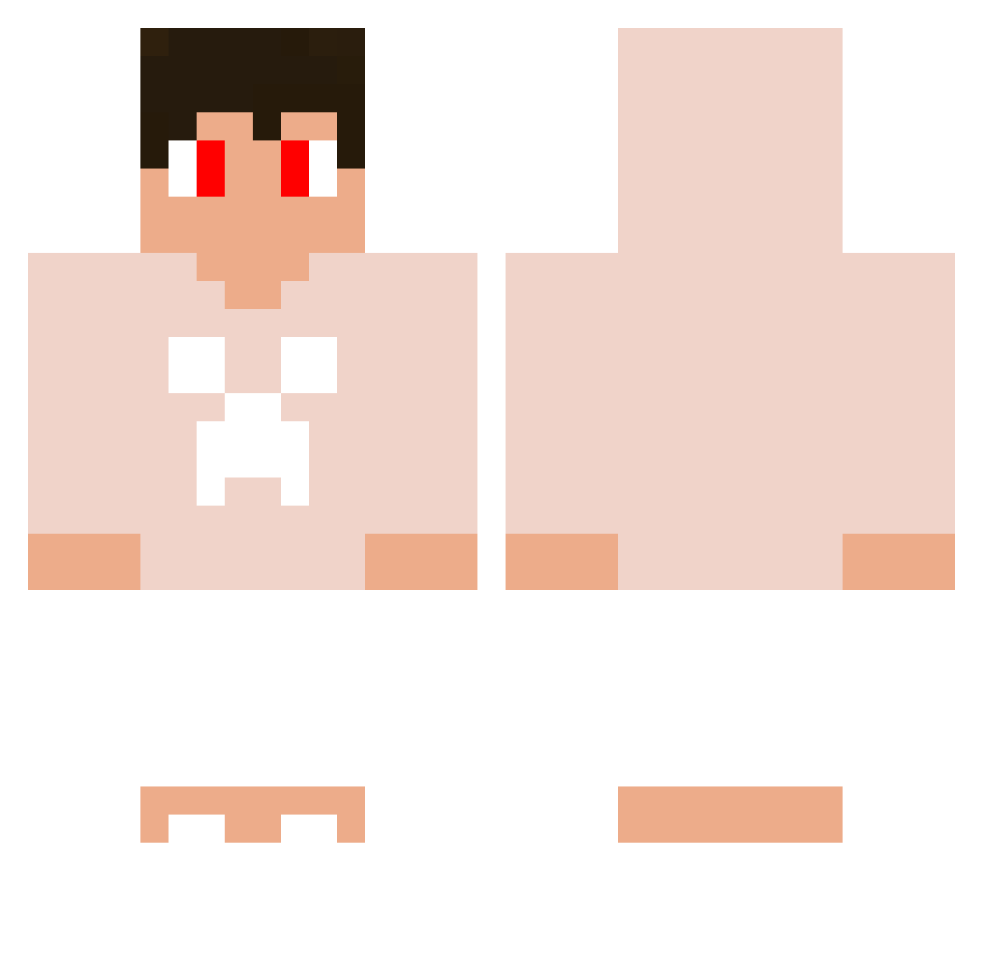 Xziloh_ Minecraft skin, front and back view