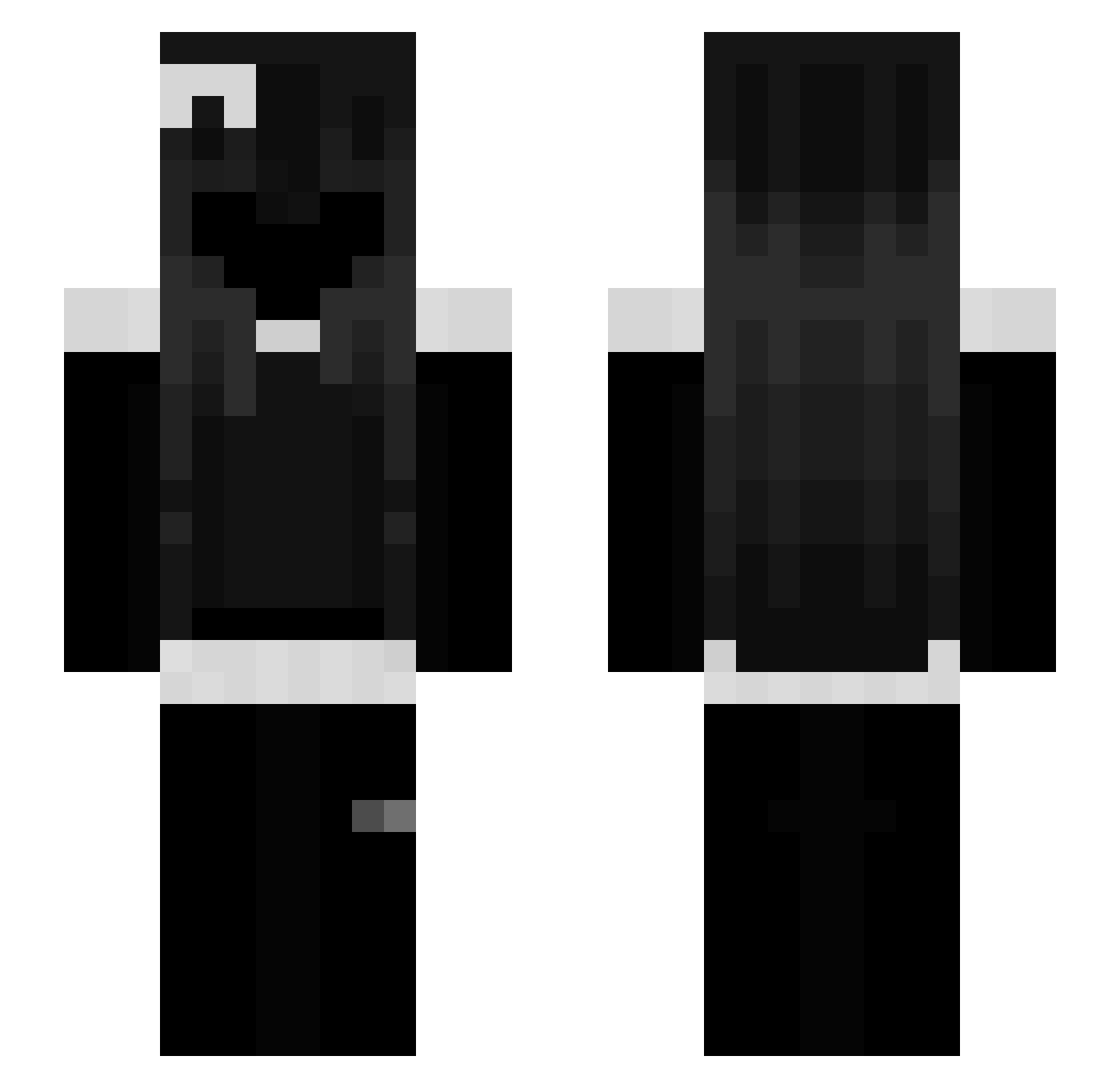 Vailthos Minecraft skin, front and back view