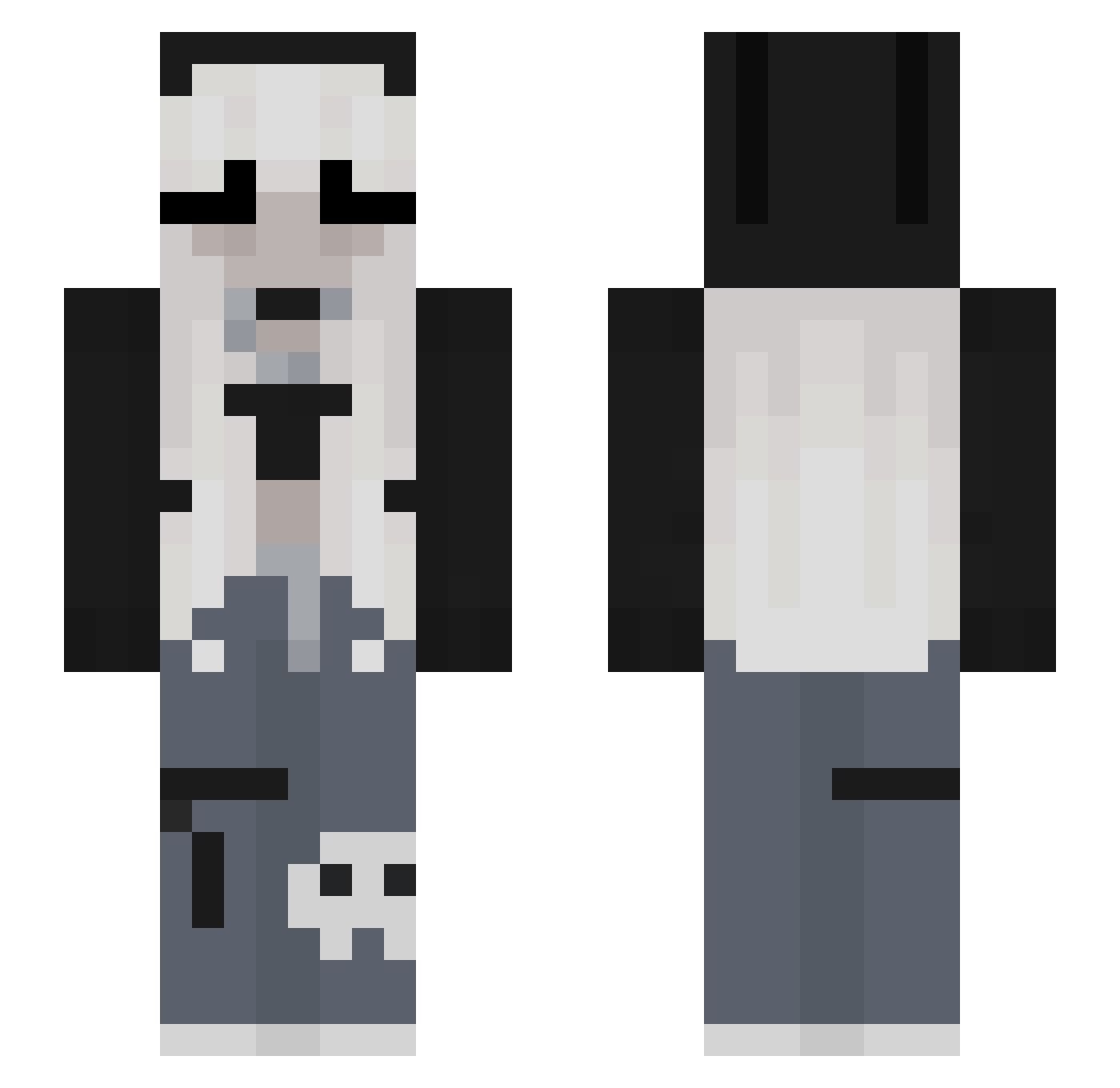 RainbowJulia_ Minecraft skin, front and back view