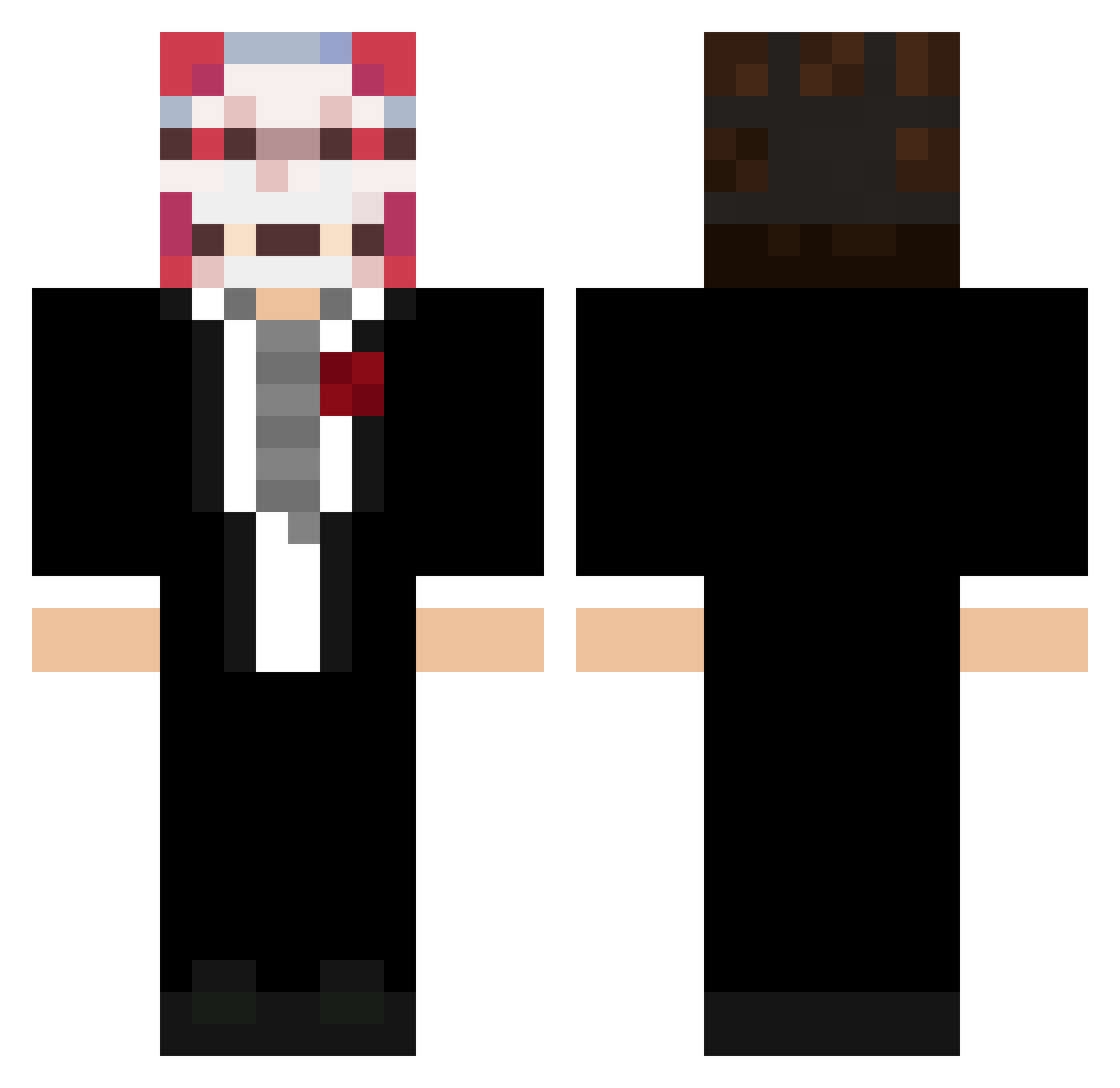 TheMattaio91 Minecraft skin, front and back view
