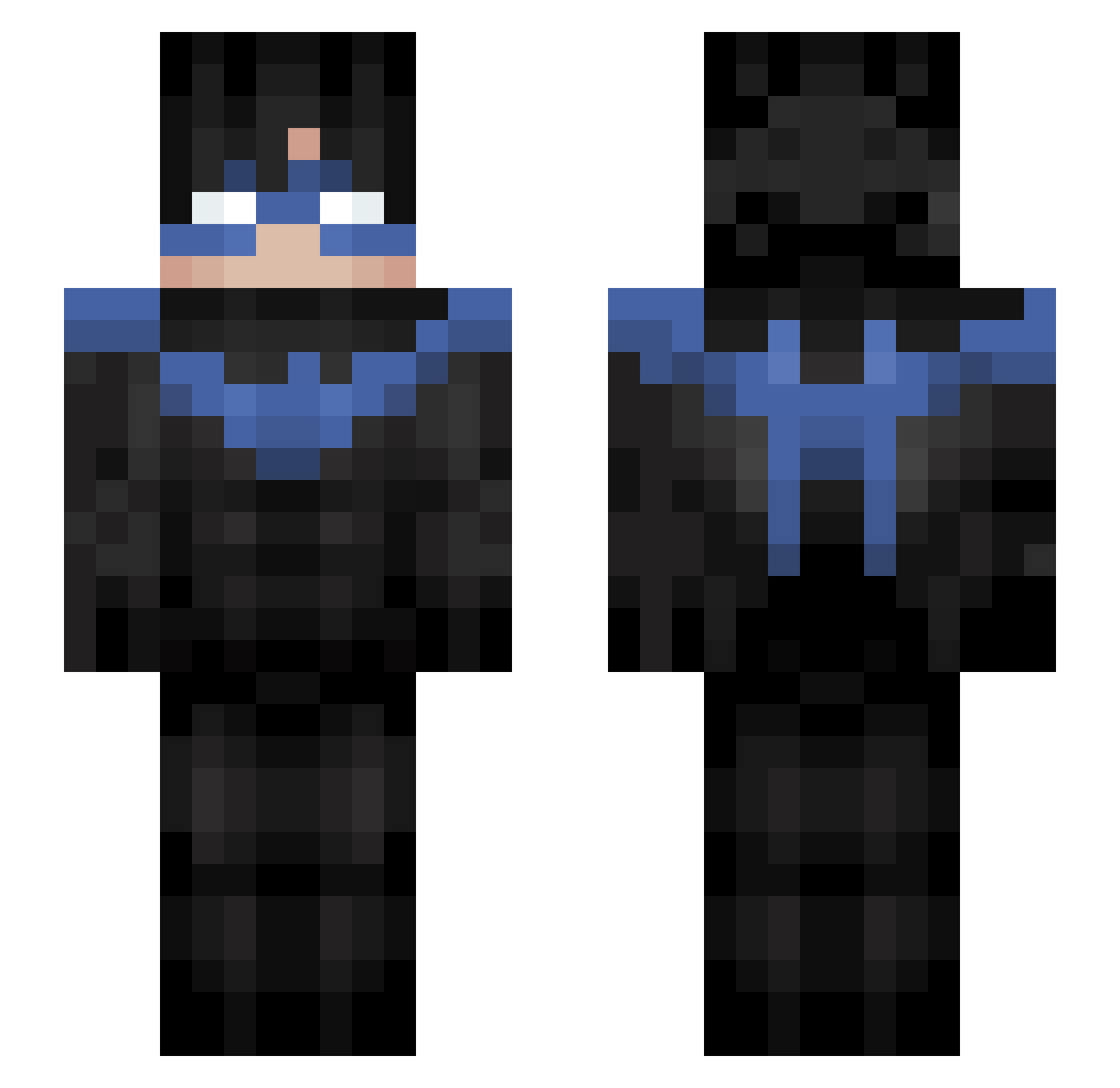 imfregli Minecraft skin, front and back view