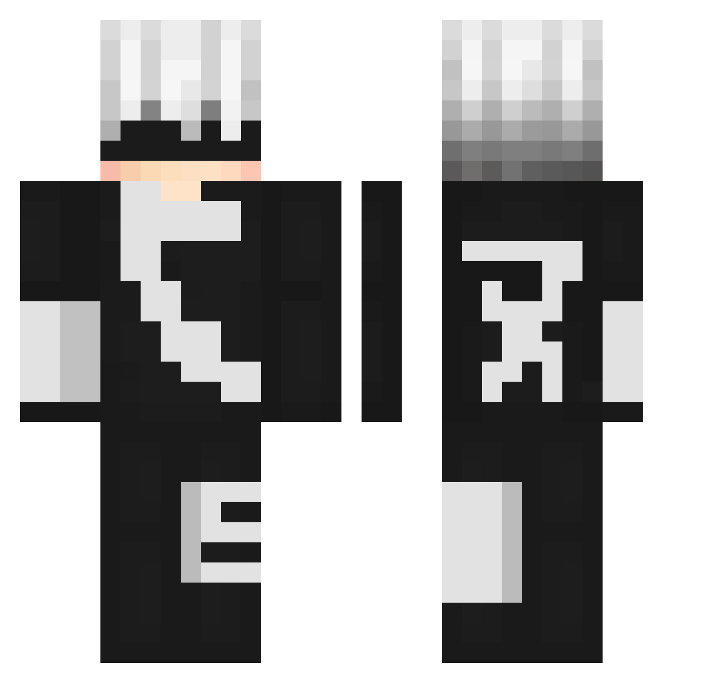 pseudo_tahmid Minecraft skin, front and back view