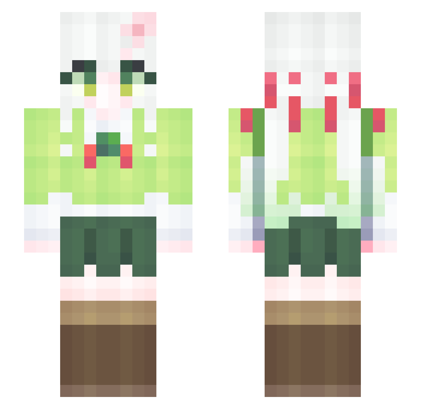 tjgus1010 Minecraft skin, front and back view