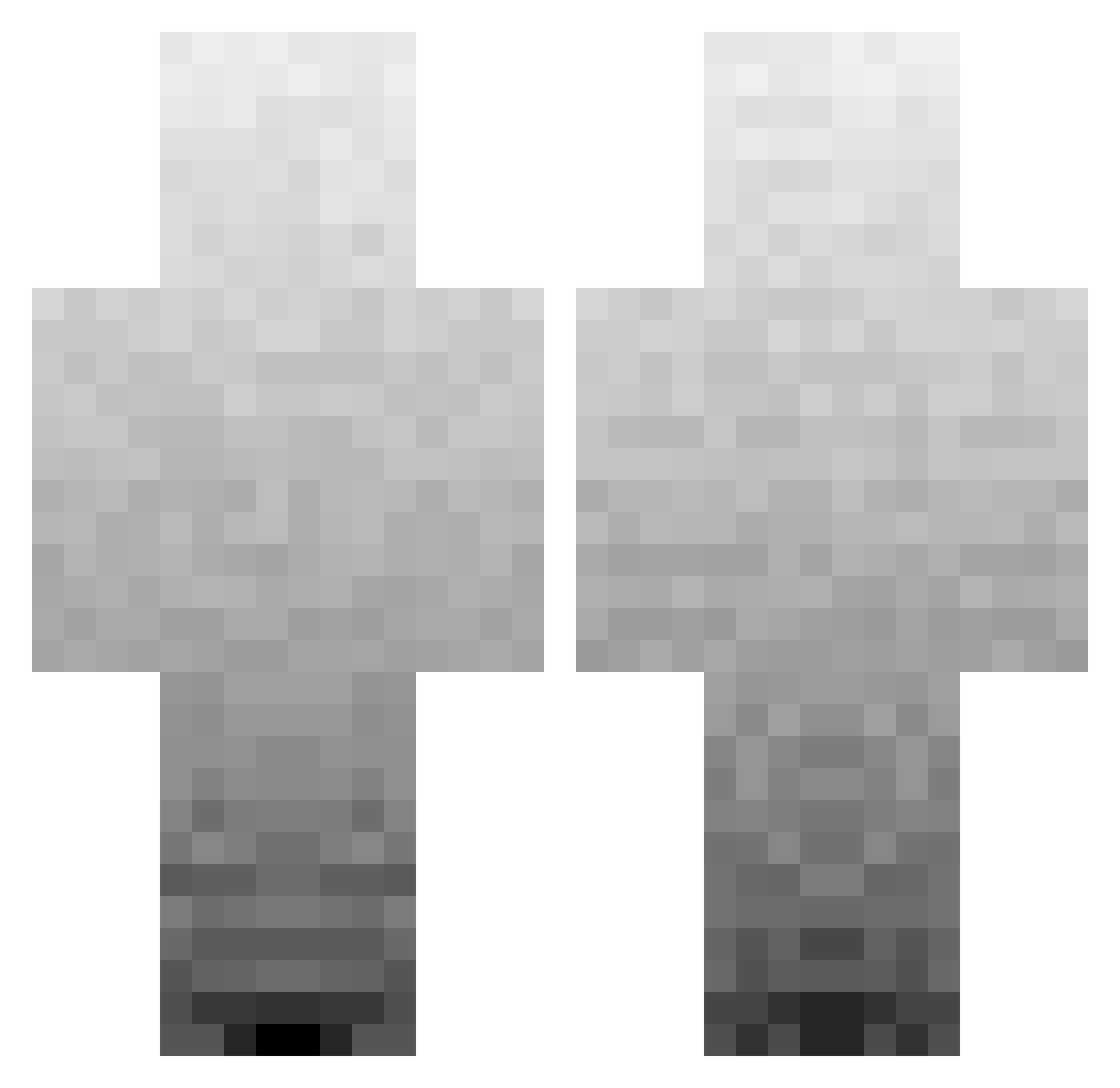 theonetrueMartin Minecraft skin, front and back view