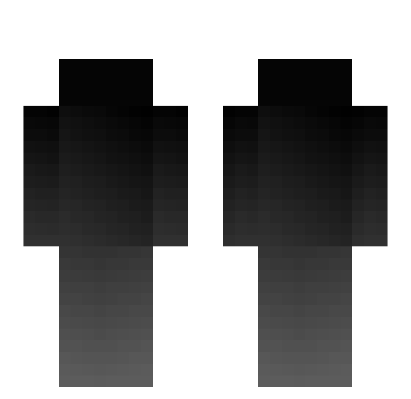 Solchrim Minecraft skin, front and back view