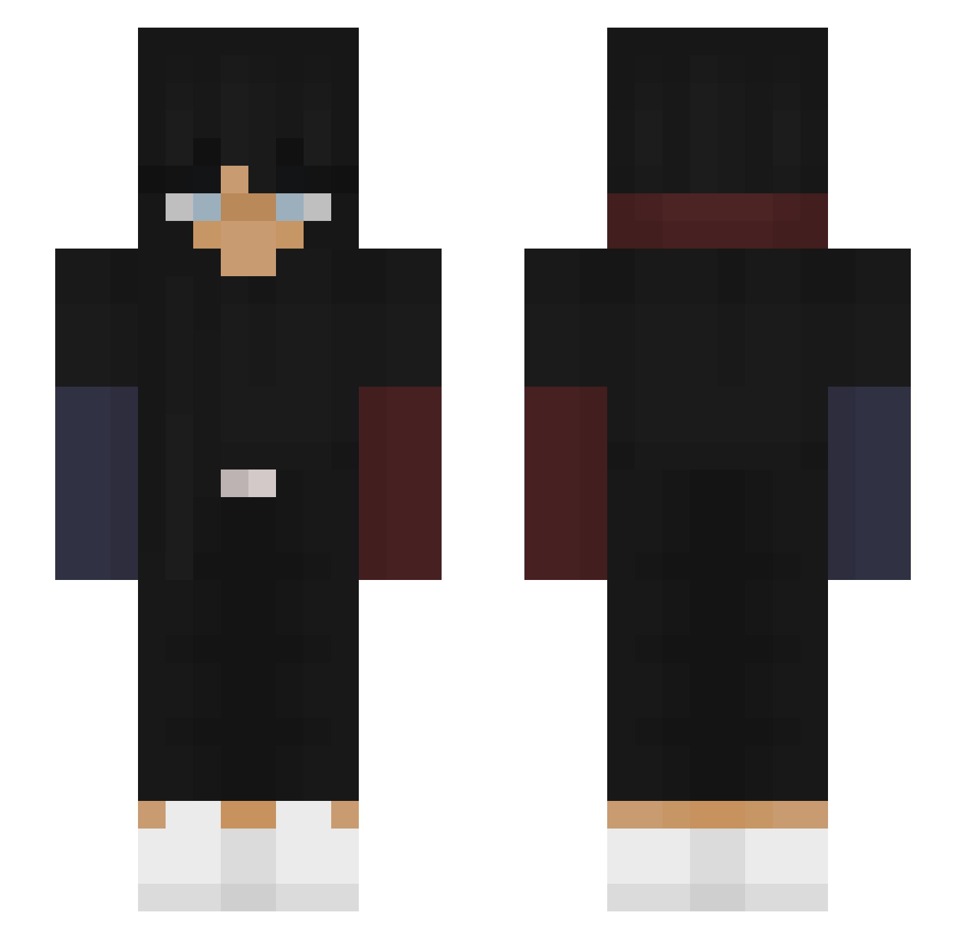Pum_ Minecraft skin, front and back view