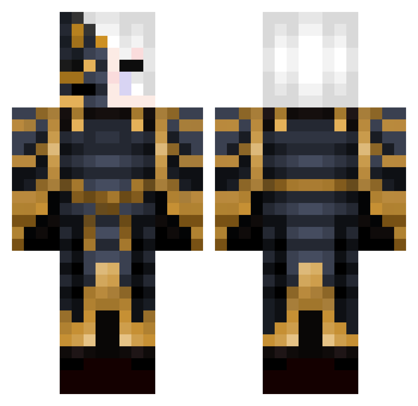 TWP_VoidWolf Minecraft skin, front and back view