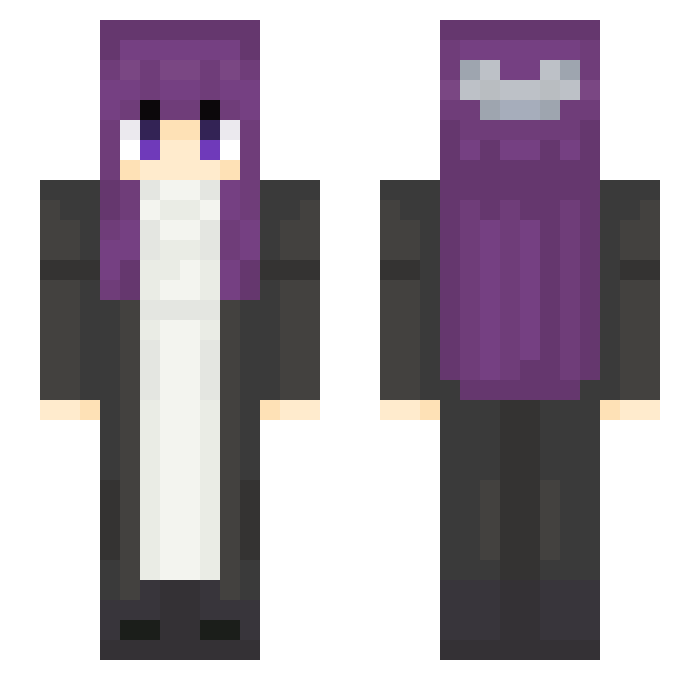 _taylors Minecraft skin, front and back view
