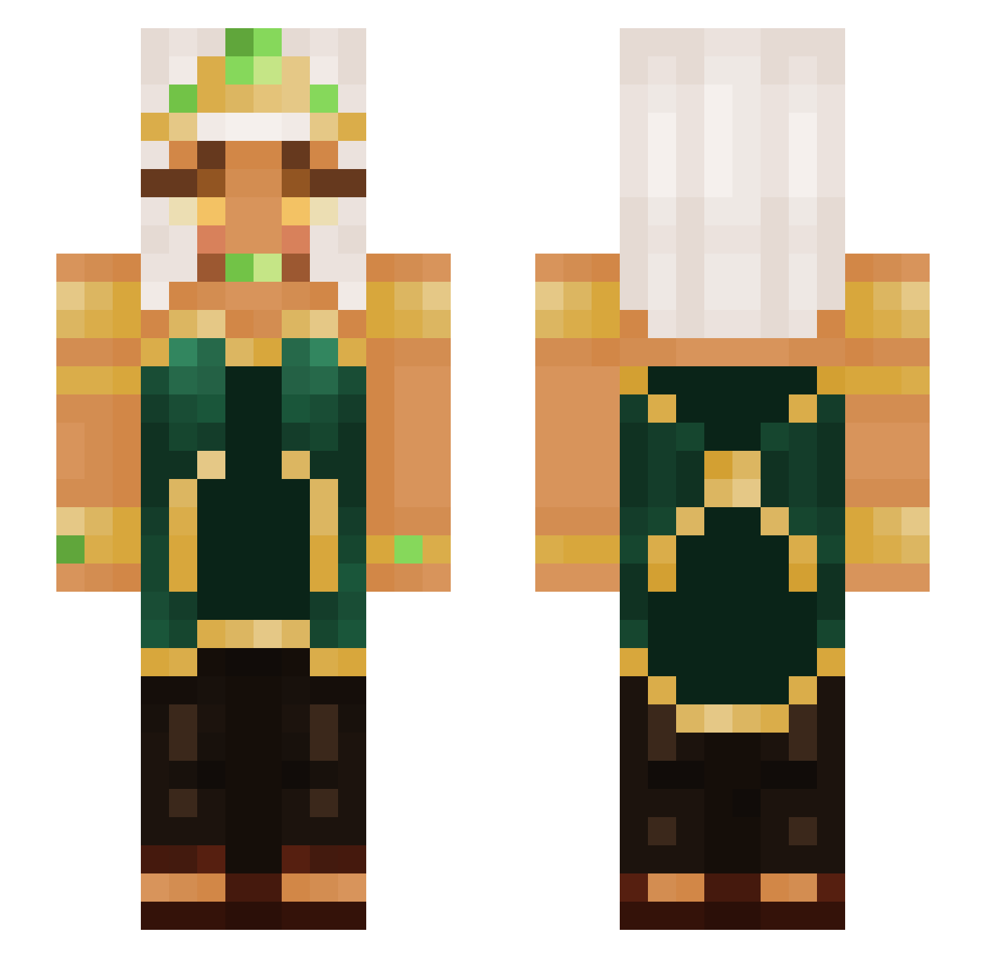 LaGranja Minecraft skin, front and back view
