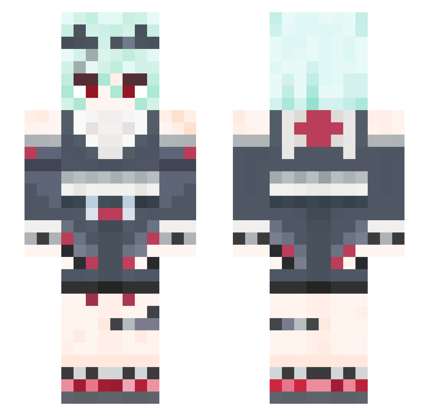 DukeOfShades Minecraft skin, front and back view