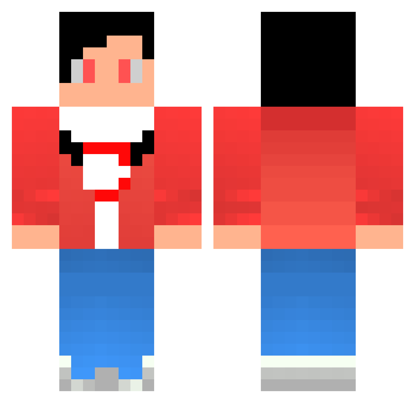 Yakisakana0809 Minecraft skin, front and back view