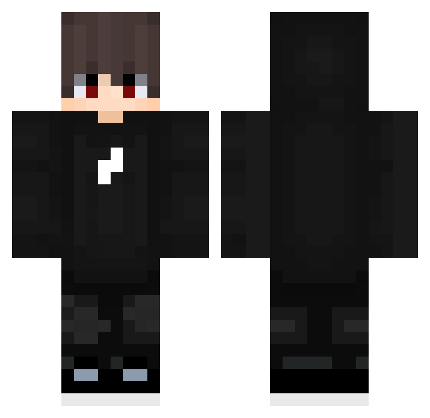 UrSaltyy Minecraft skin, front and back view