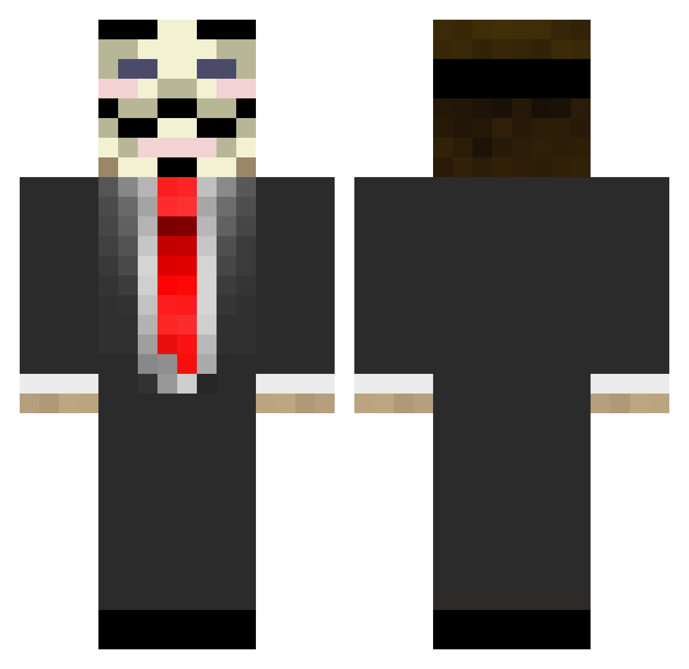 Abrahamelcapo Minecraft skin, front and back view