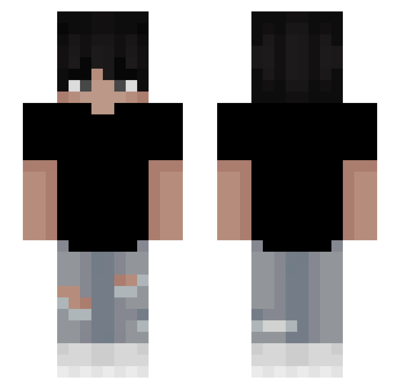 quiteeee Minecraft skin, front and back view