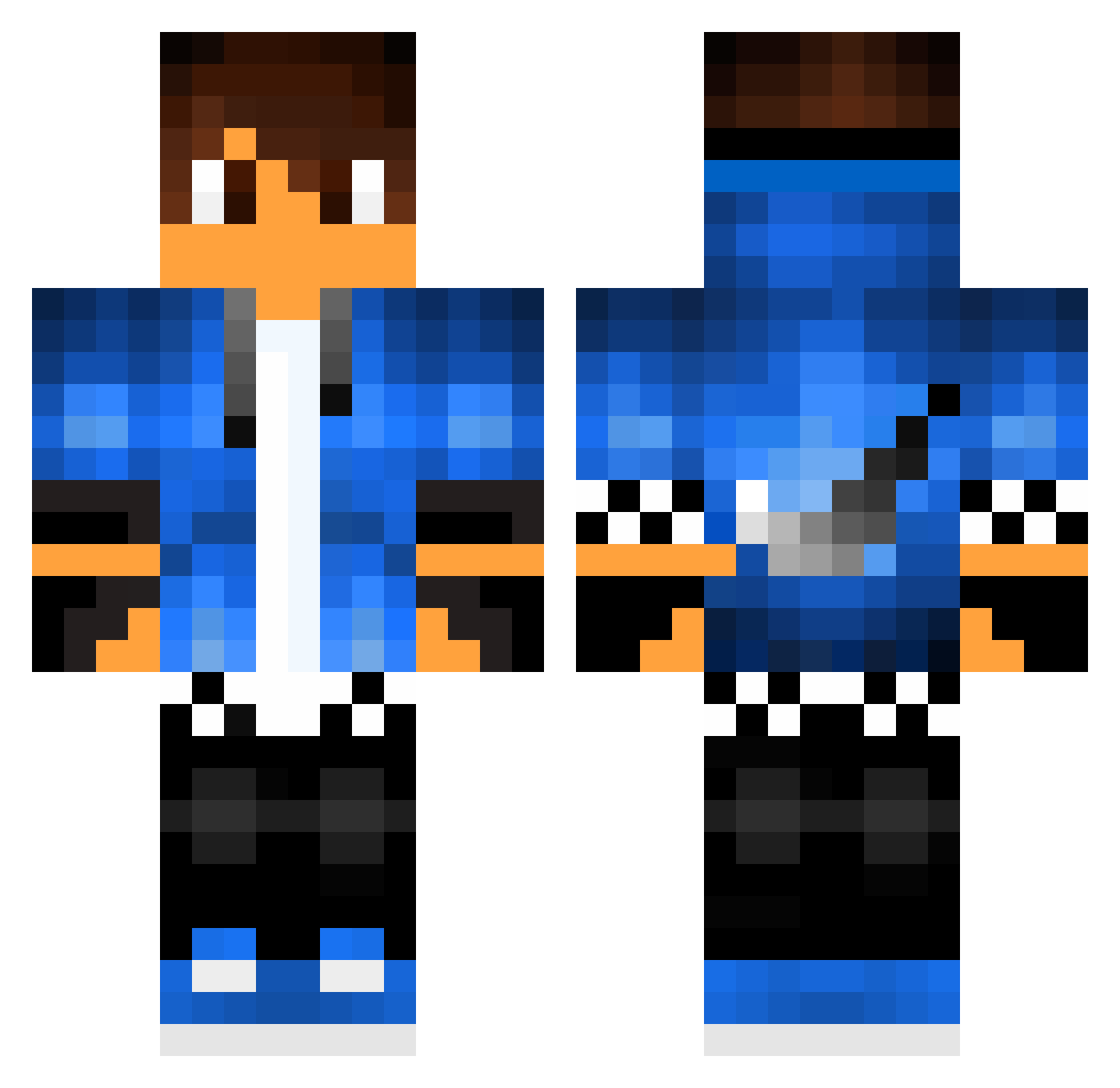 banananibble32 Minecraft skin, front and back view