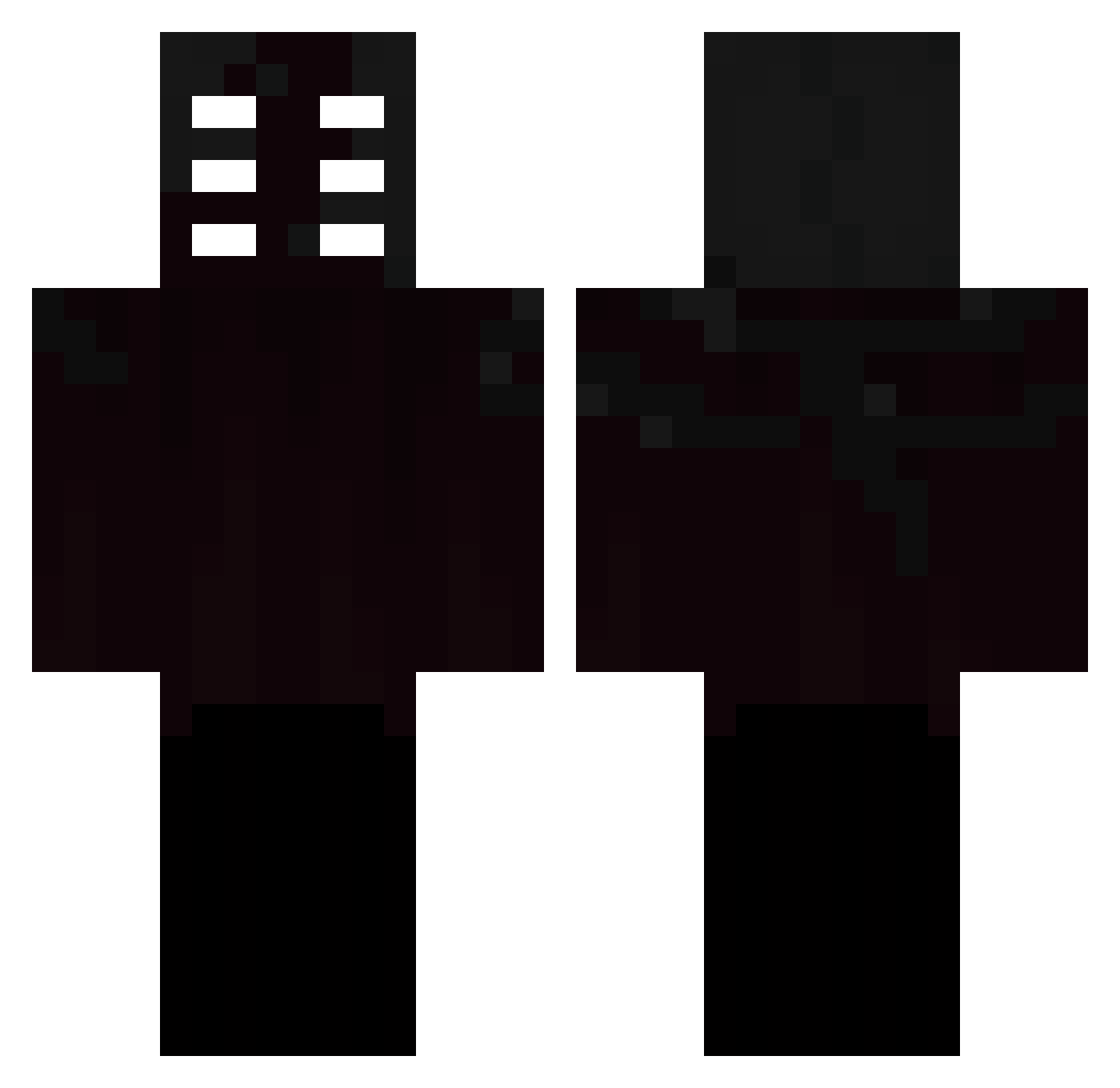thiagox17 Minecraft skin, front and back view