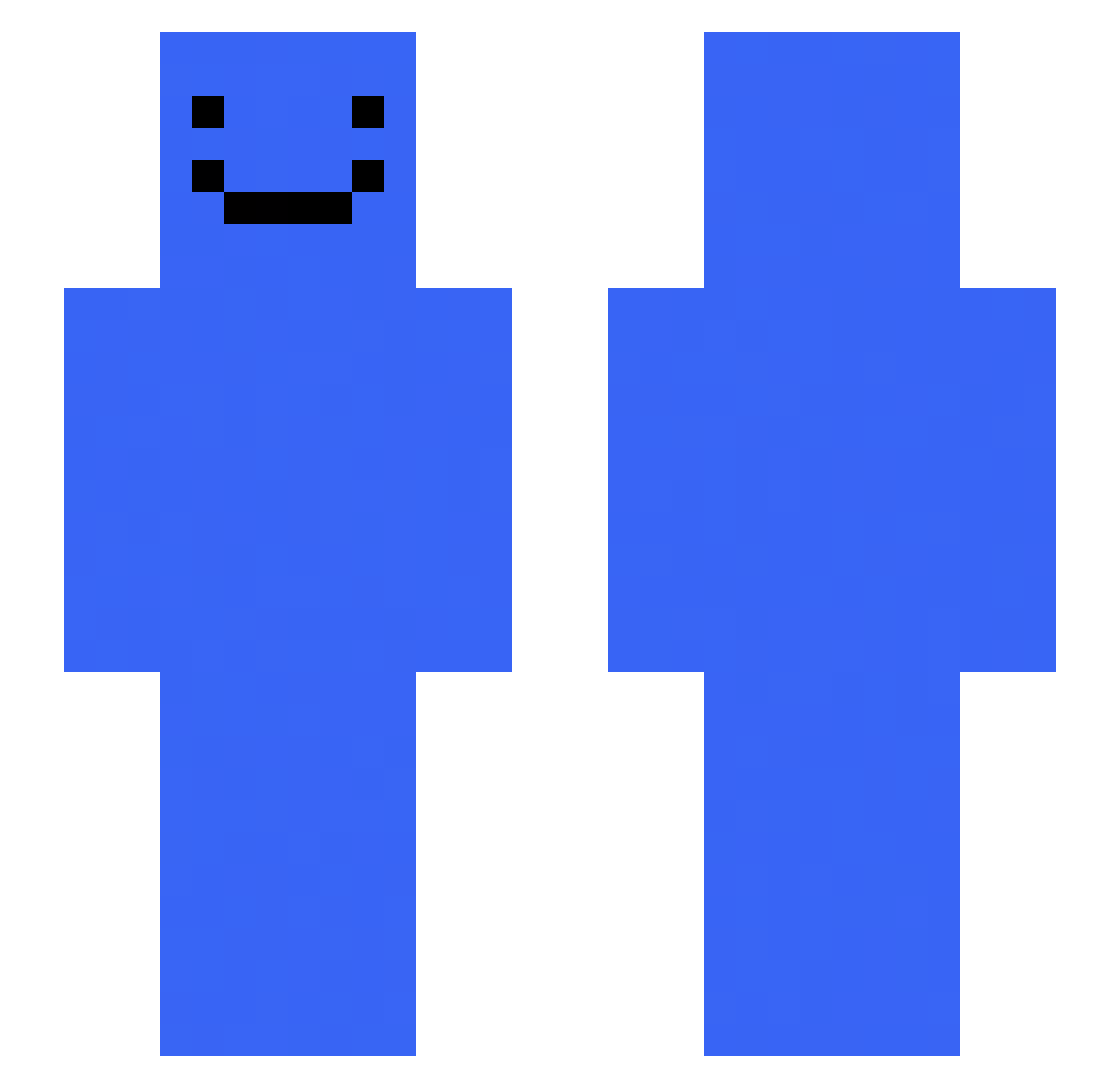 taxbone Minecraft skin, front and back view