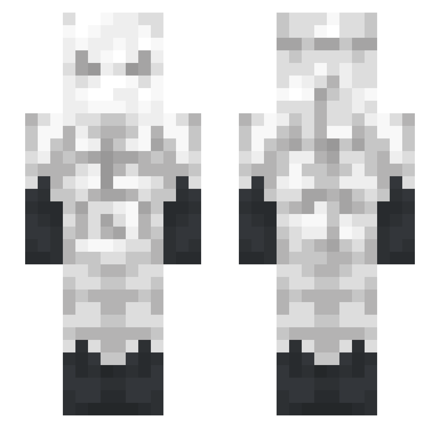 Vliegen Minecraft skin, front and back view
