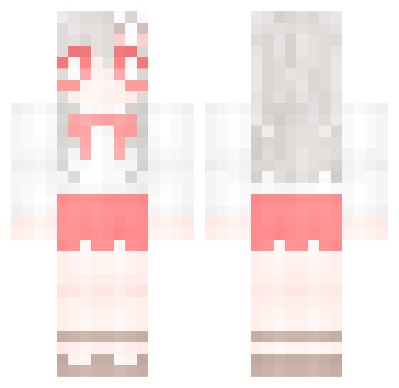 YunGun04 Minecraft skin, front and back view