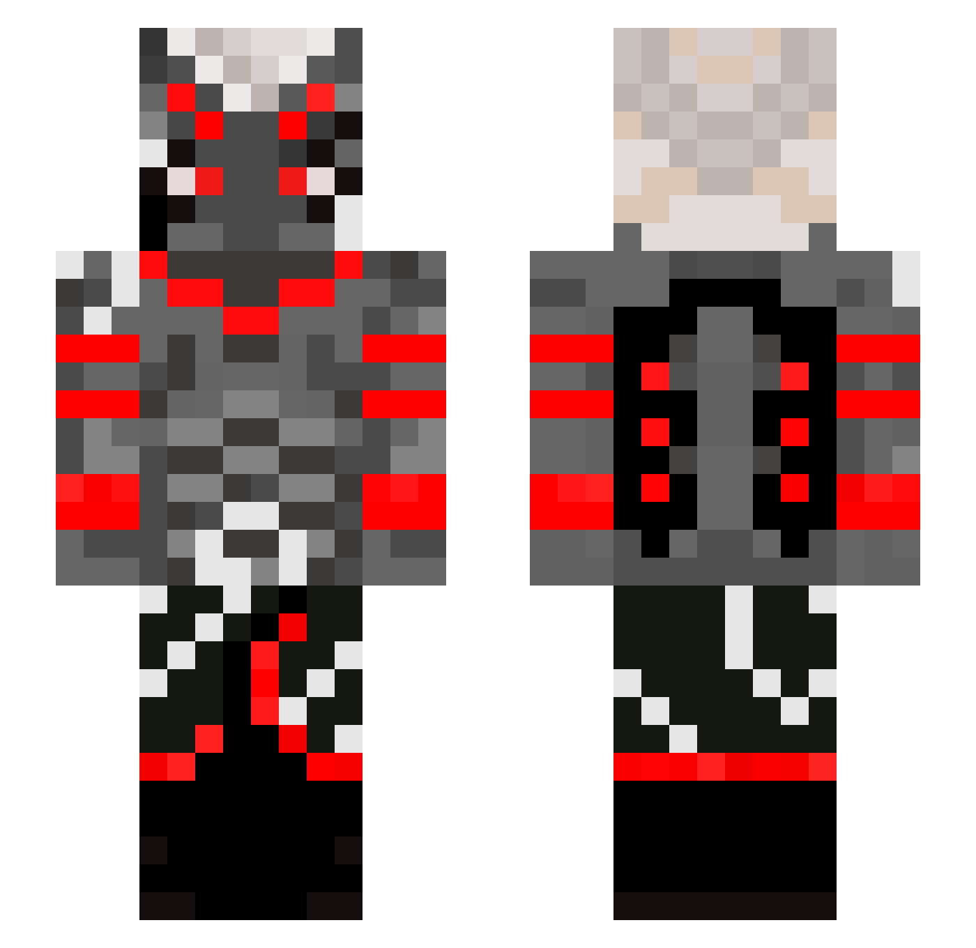 vQuikzyyy Minecraft skin, front and back view