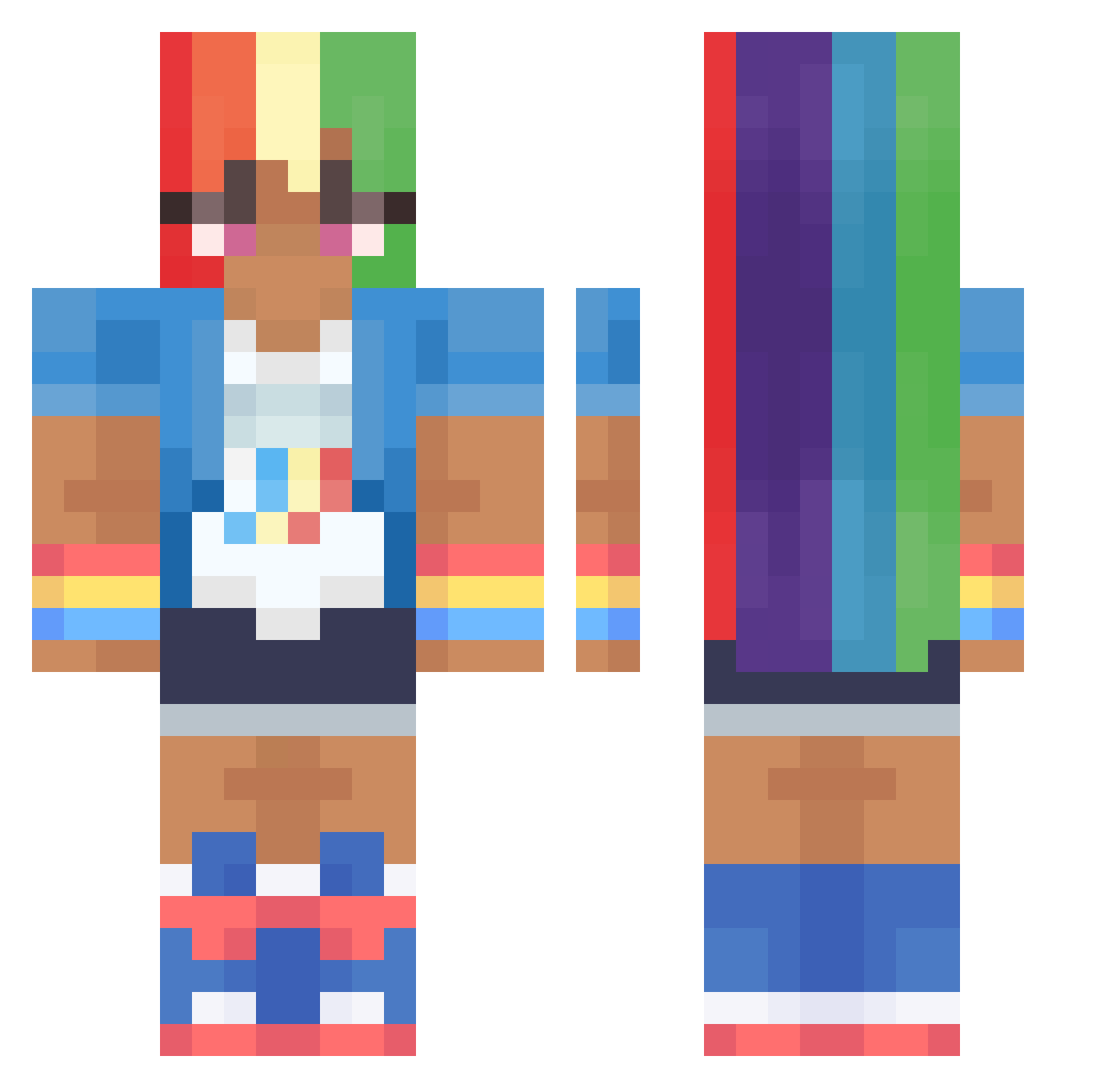 Fool_5773 Minecraft skin, front and back view