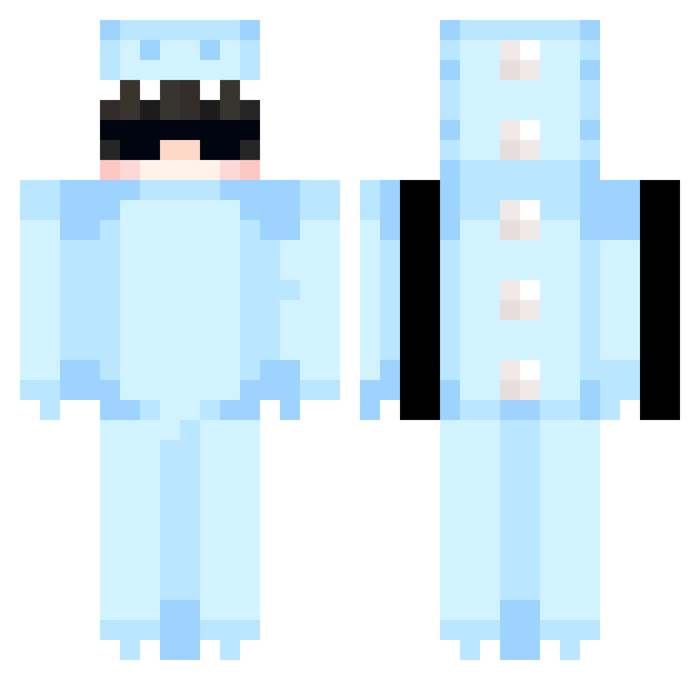 fun_ytz Minecraft skin, front and back view