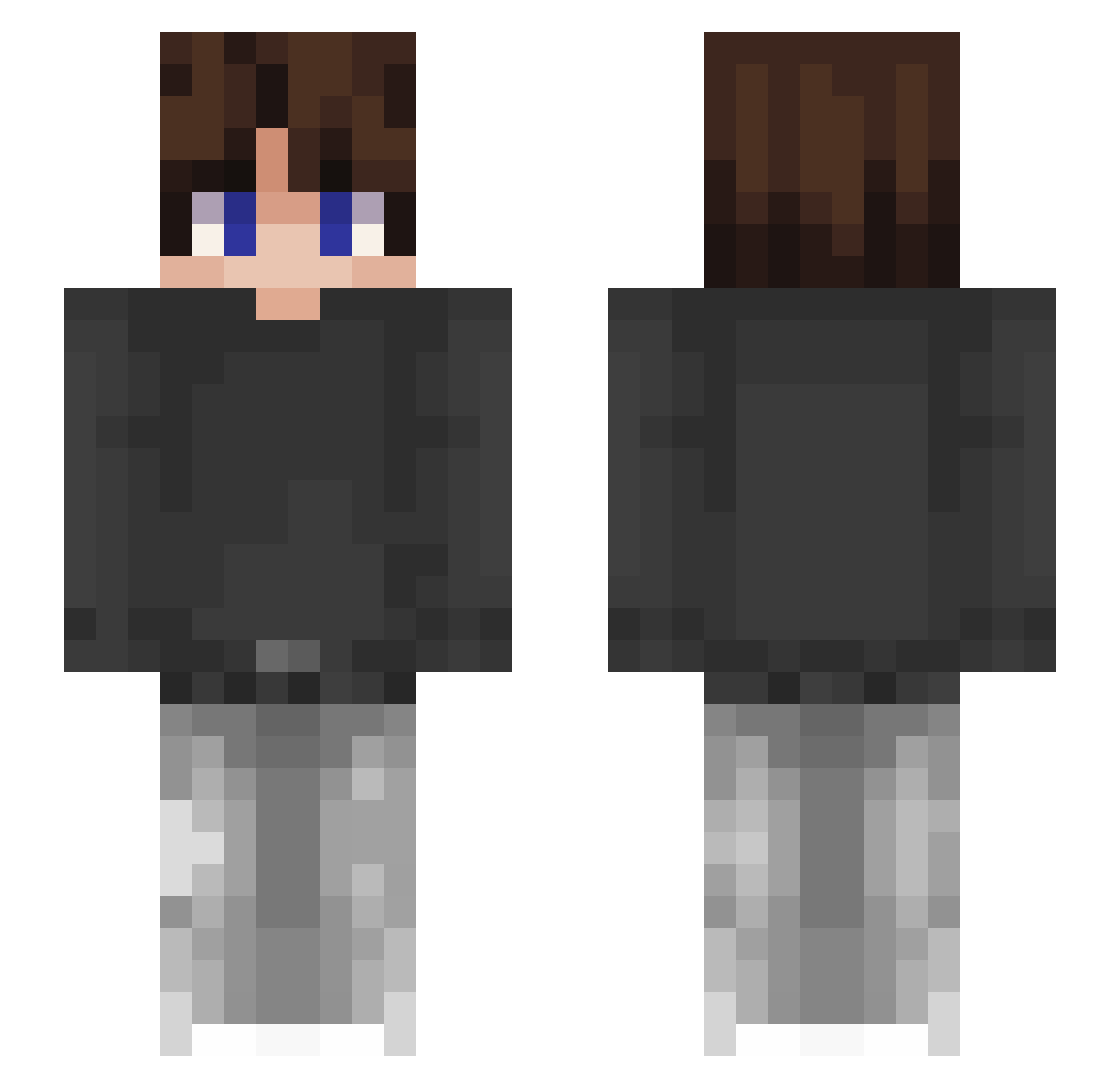 psylovyk Minecraft skin, front and back view