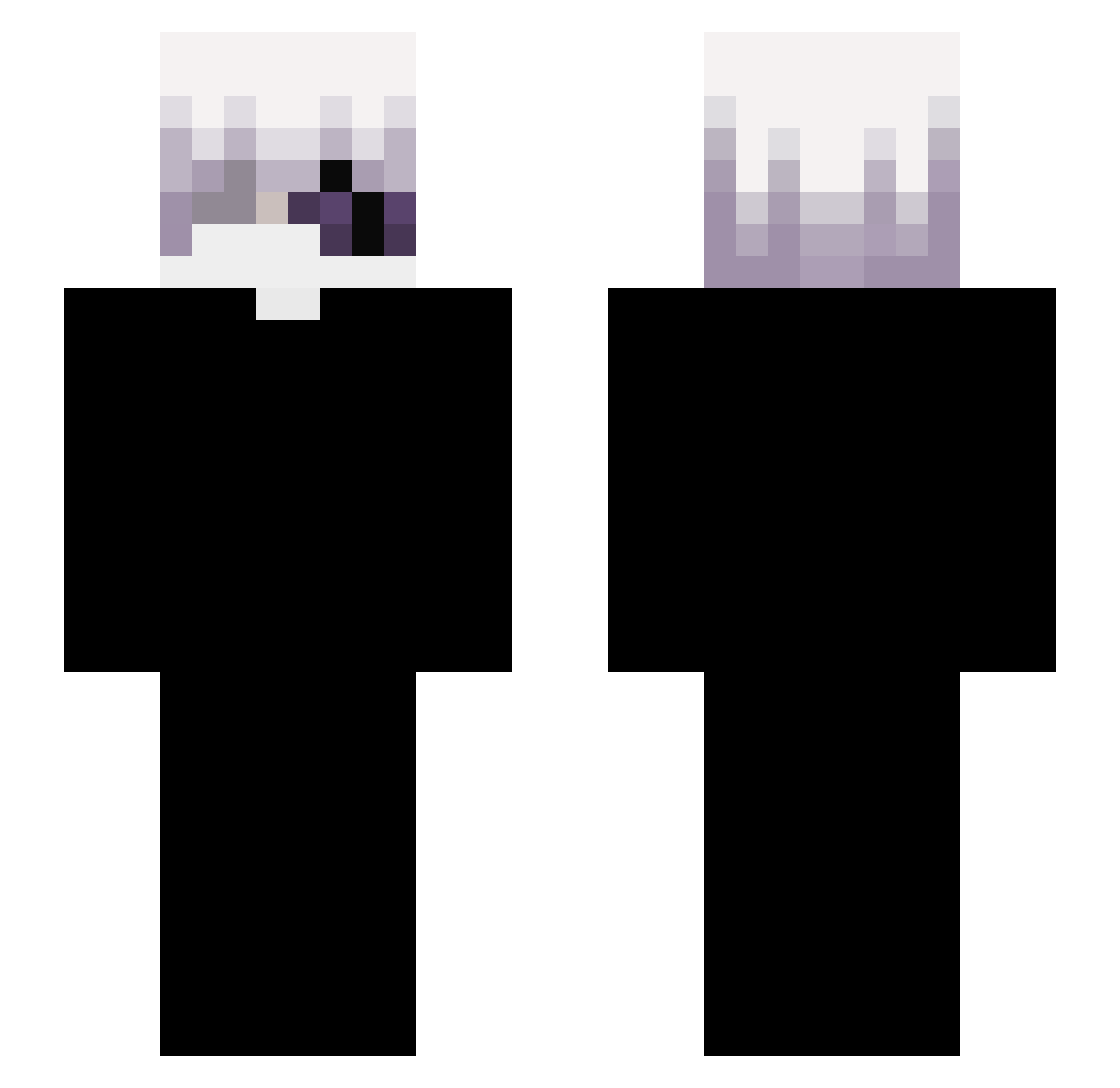 NewNapatrZ Minecraft skin, front and back view