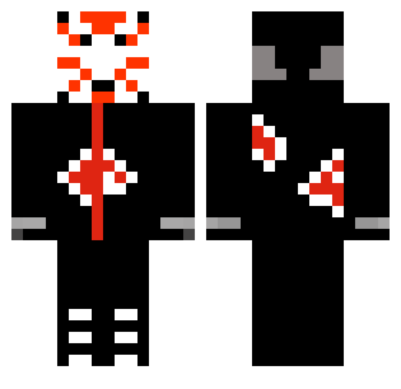 epicfail929 Minecraft skin, front and back view
