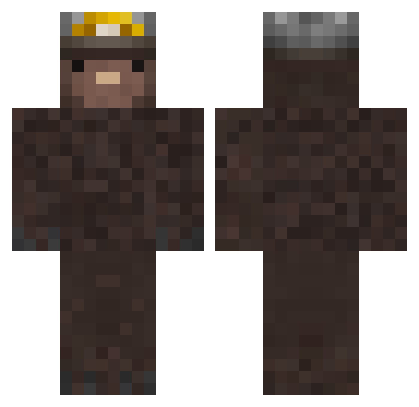 Markiis Minecraft skin, front and back view