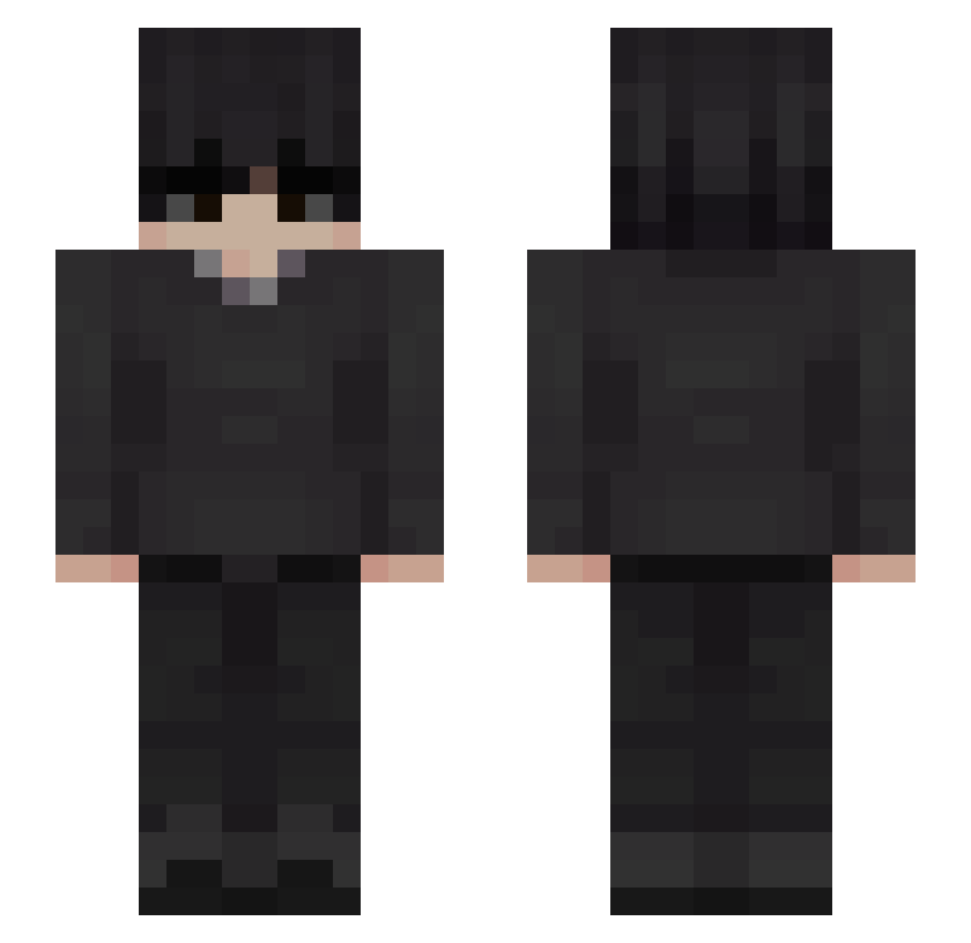 sxk_H Minecraft skin, front and back view