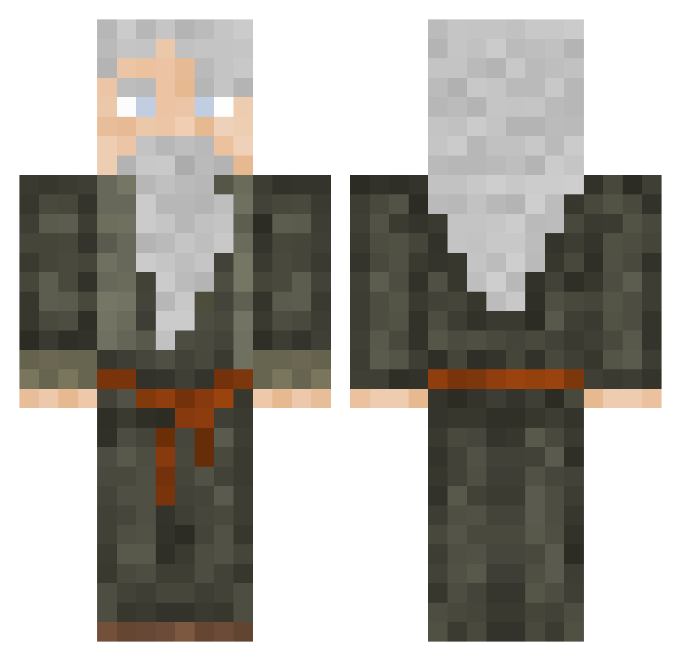 devtensipsol Minecraft skin, front and back view