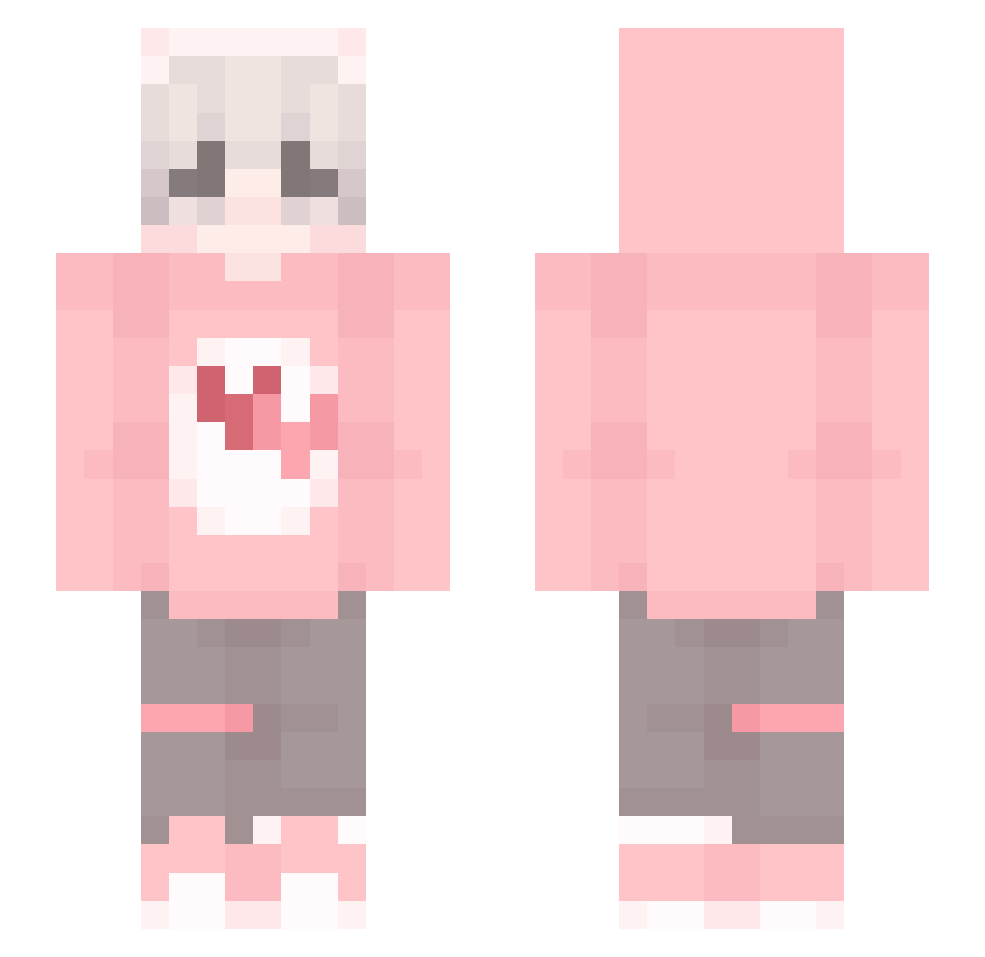 YuNgMo_N Minecraft skin, front and back view