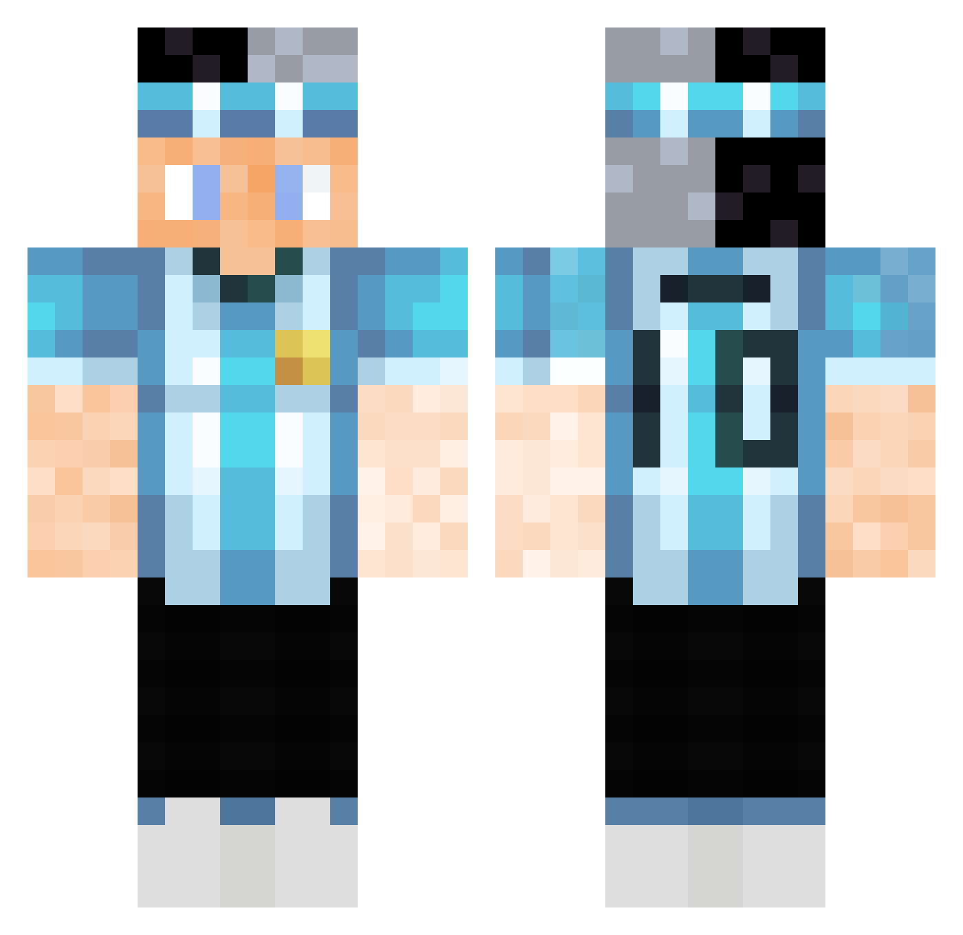 Reitor_ Minecraft skin, front and back view