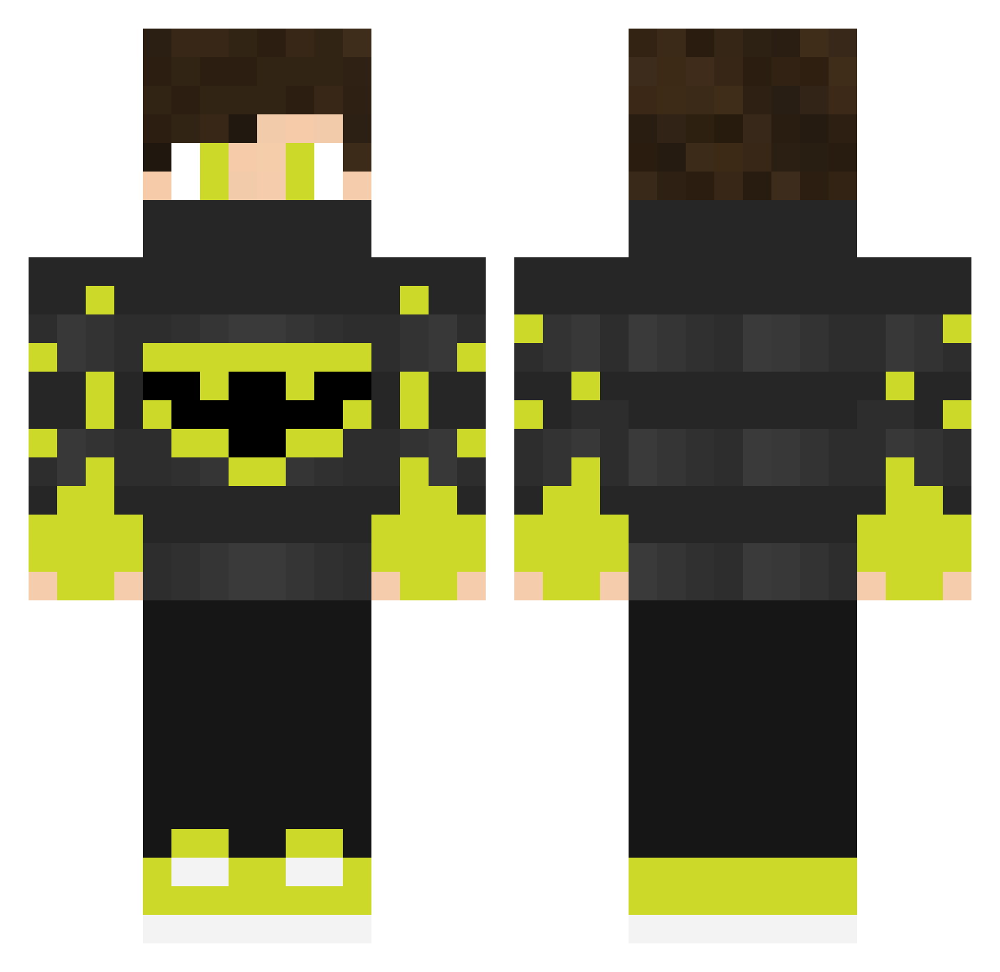 Trol1337 Minecraft skin, front and back view