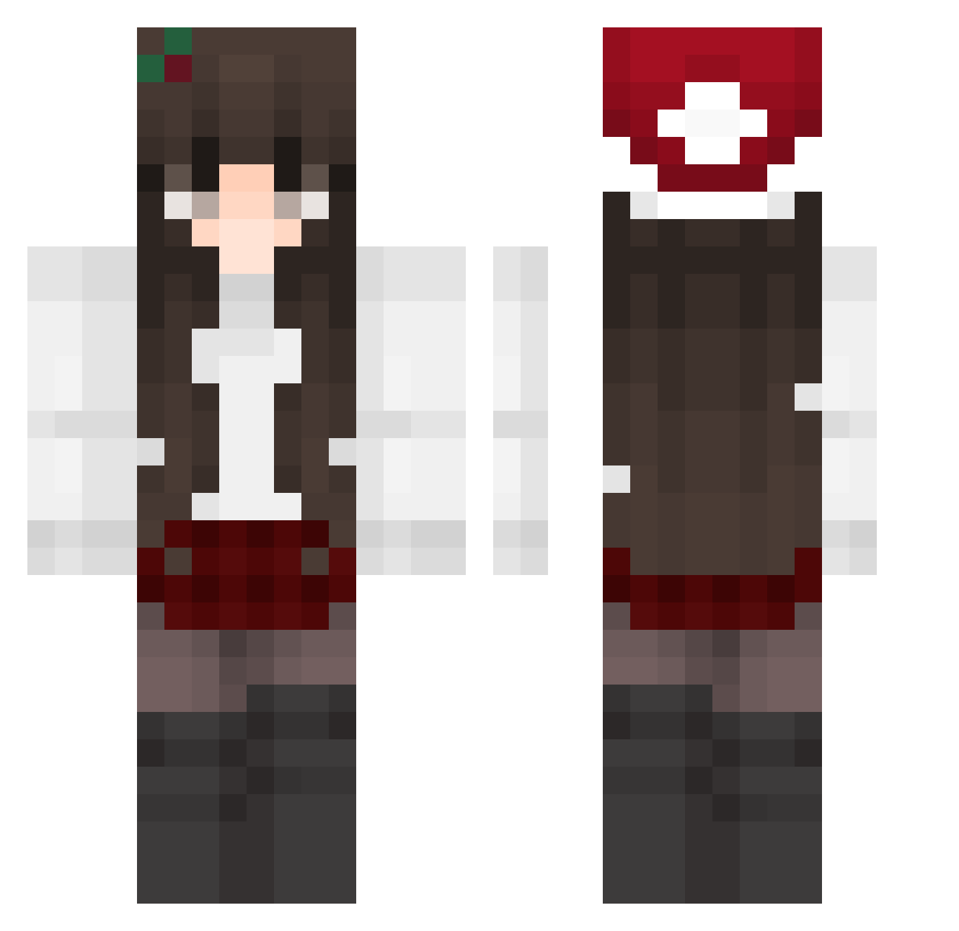 Sz4lu Minecraft skin, front and back view