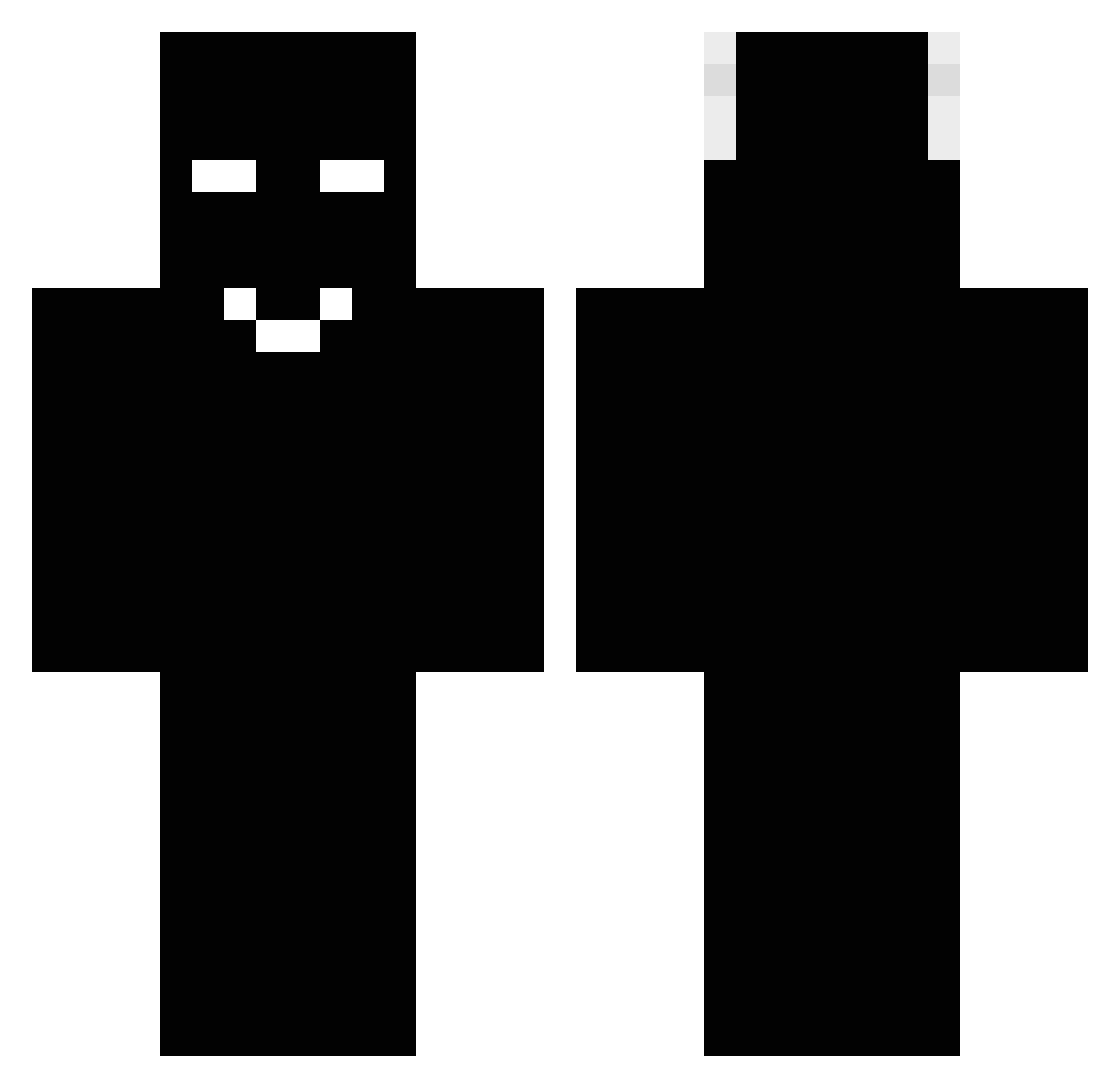 WanDaDa6 Minecraft skin, front and back view
