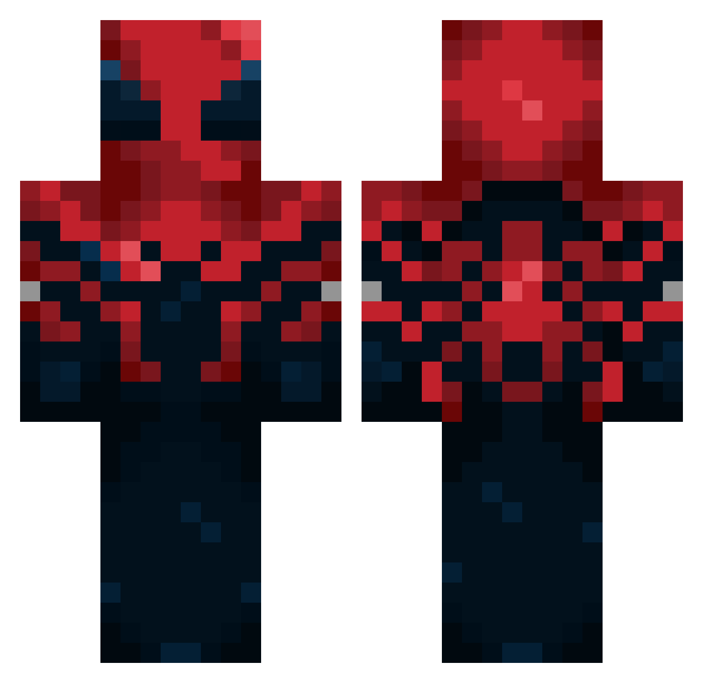 ZephyrWR Minecraft skin, front and back view