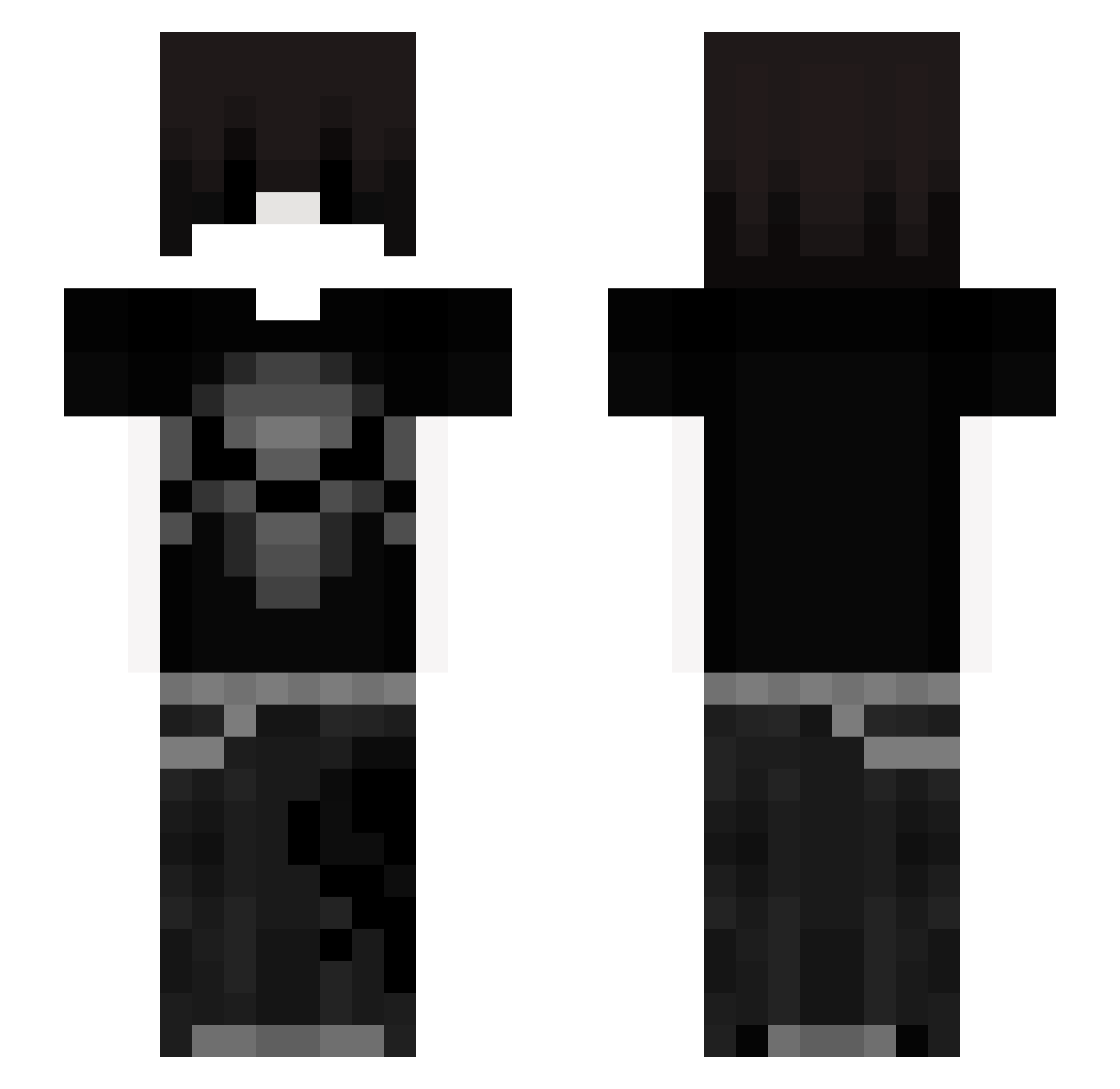 ThatVortexGuy Minecraft skin, front and back view