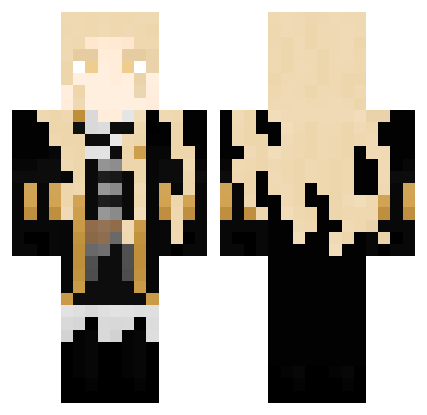 squirrel102 Minecraft skin, front and back view