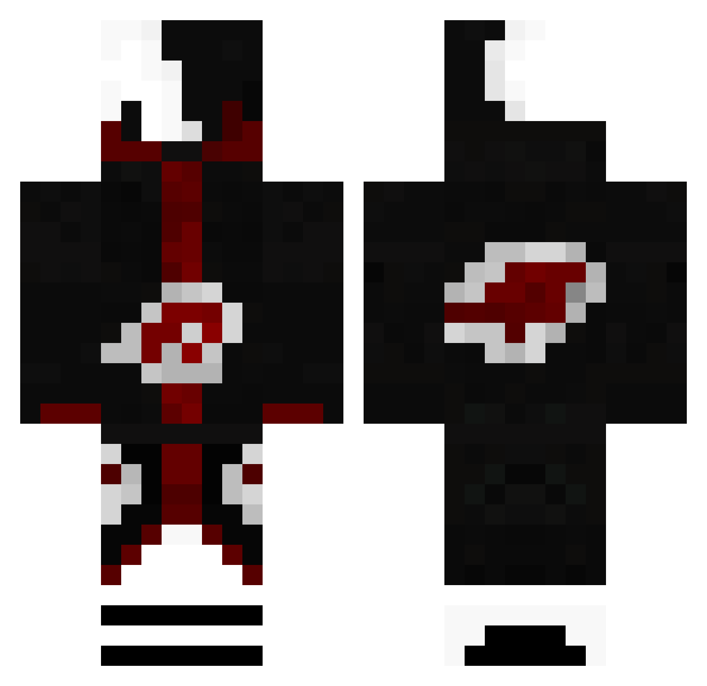 Syzyf111 Minecraft skin, front and back view