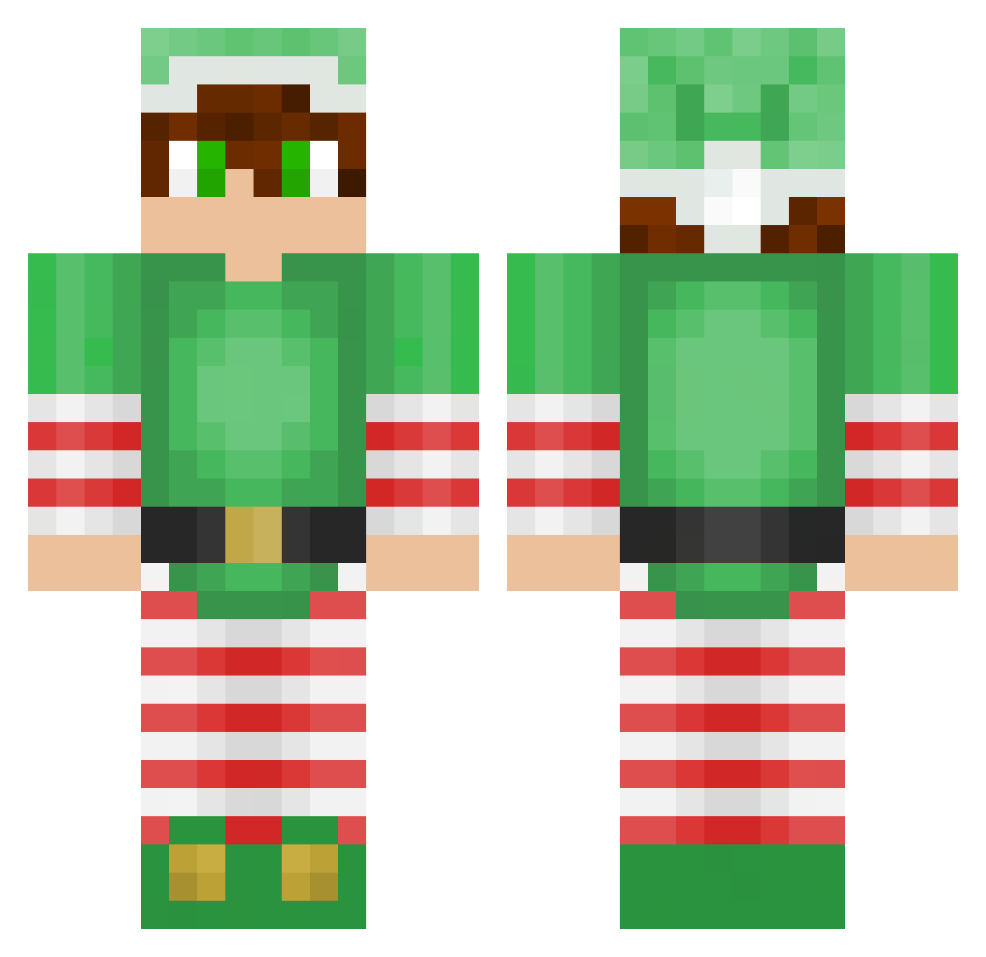LEO250504 Minecraft skin, front and back view