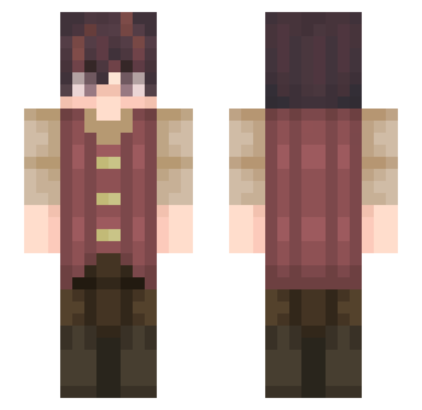 hatak2010 Minecraft skin, front and back view