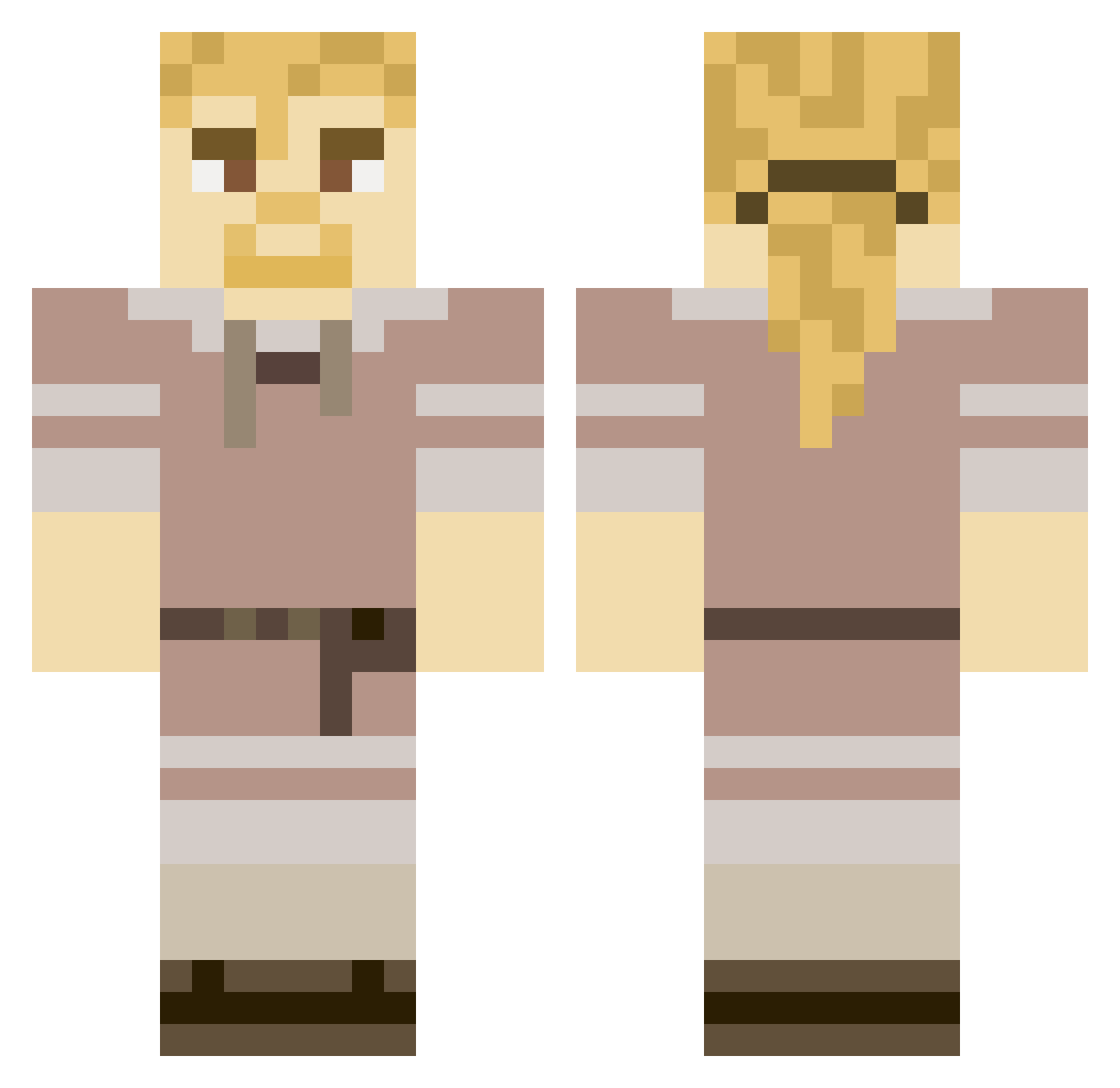 Amo_D_Babo Minecraft skin, front and back view