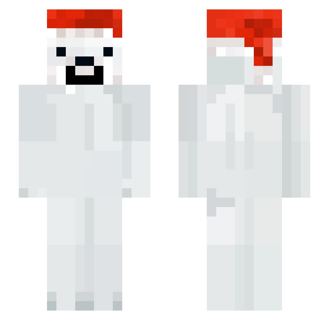 zyniiqs Minecraft skin, front and back view