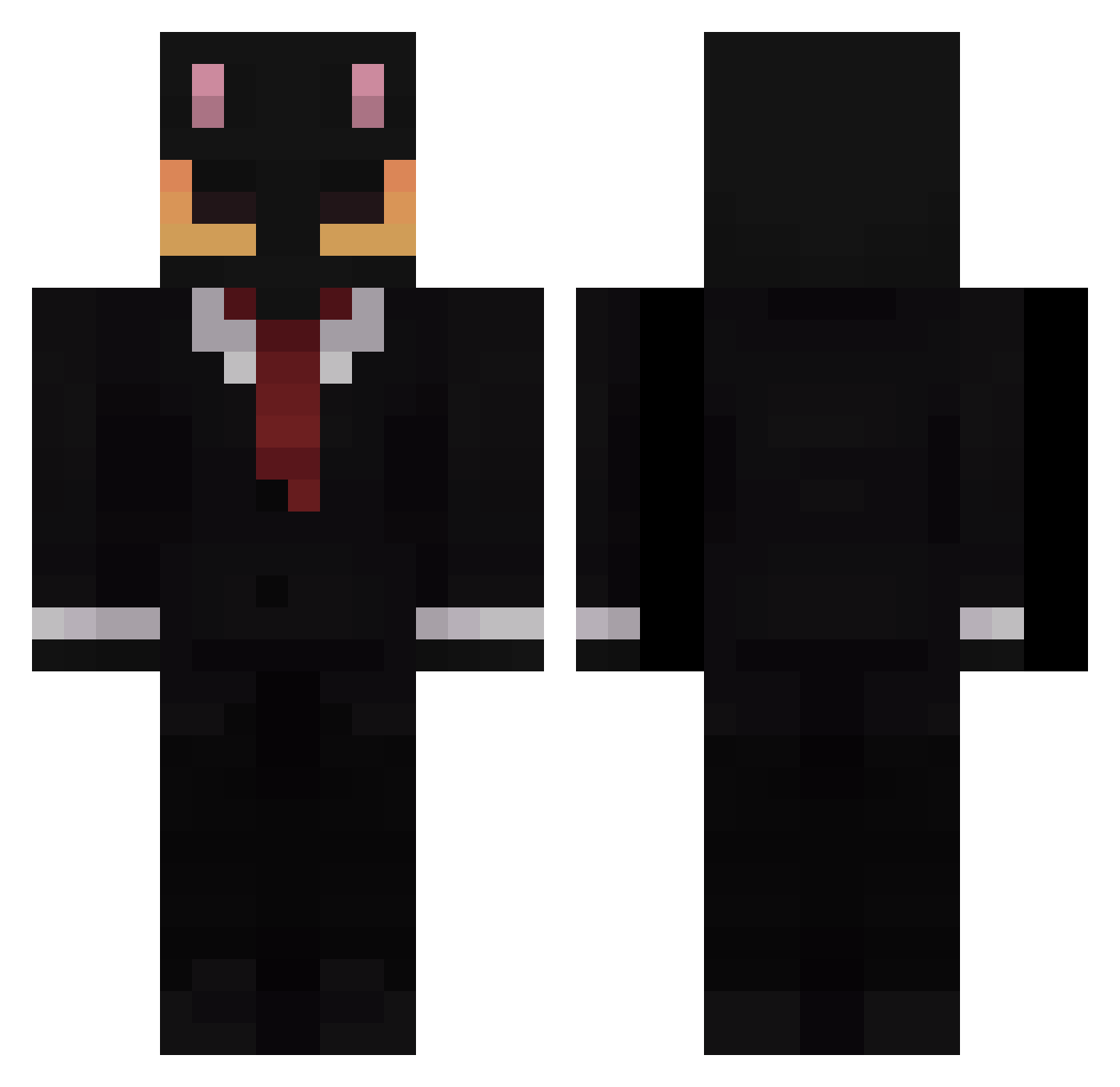 Mylegsareblue Minecraft skin, front and back view