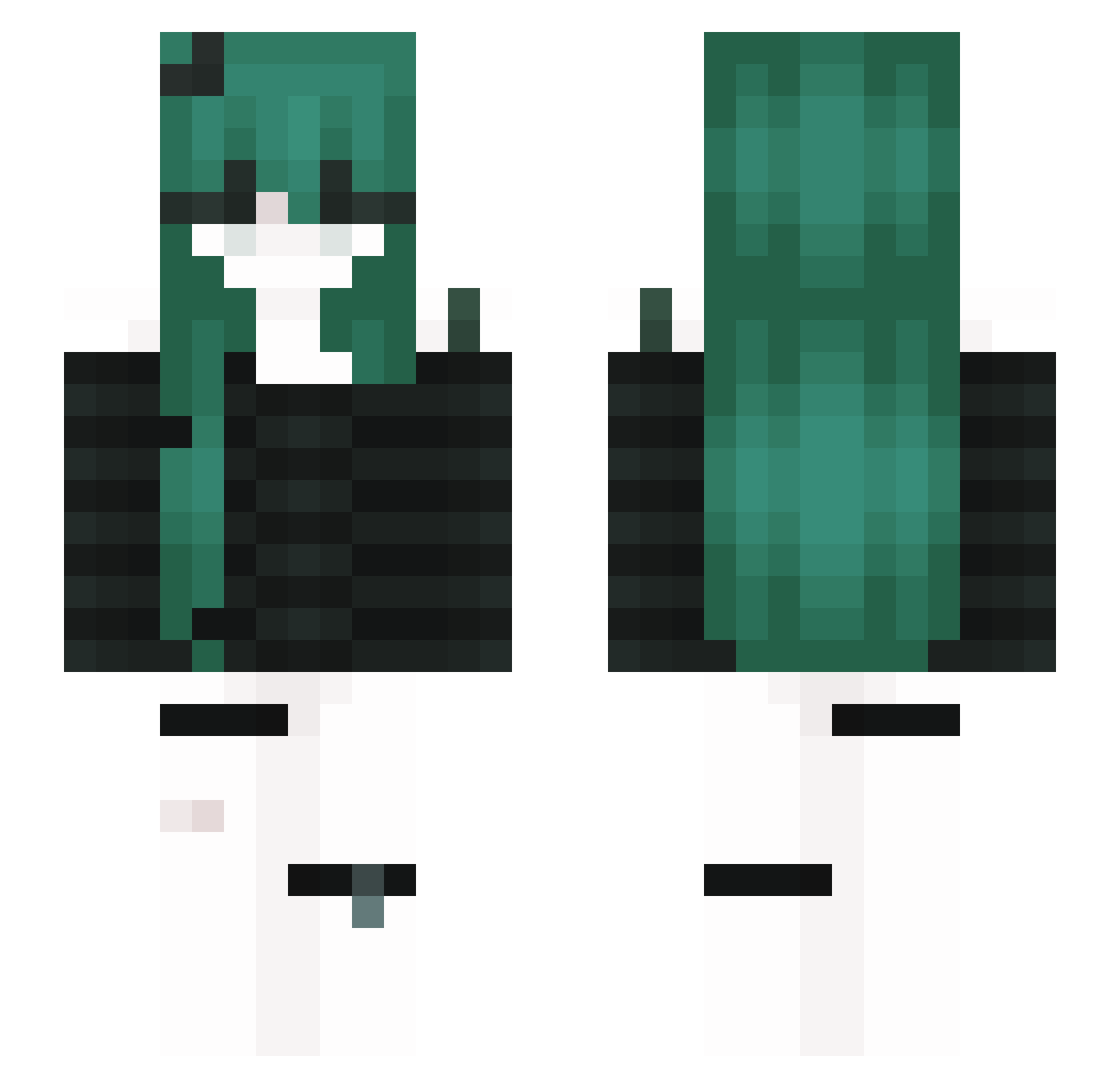 thetreee Minecraft skin, front and back view